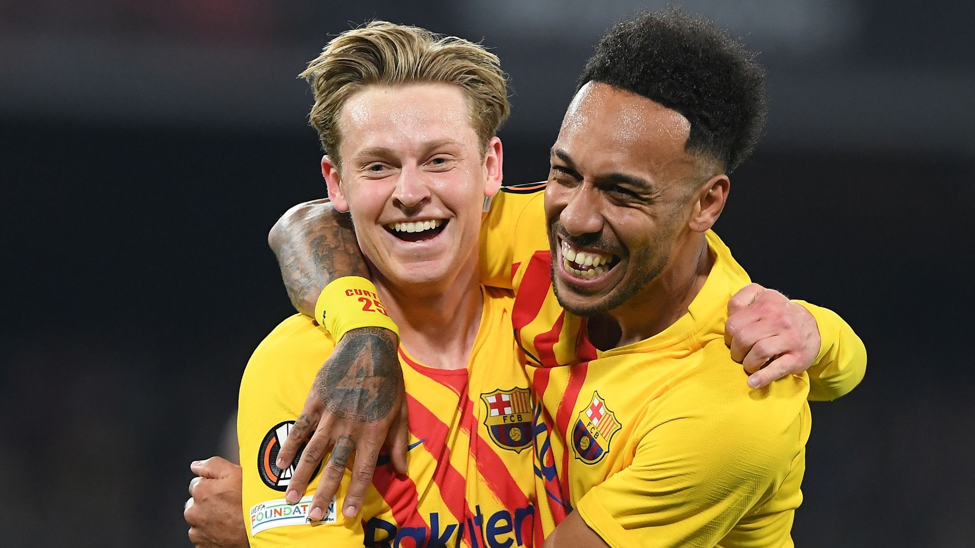 20220810 Frenkie de Jong Pierre-Emerick Aubameyang