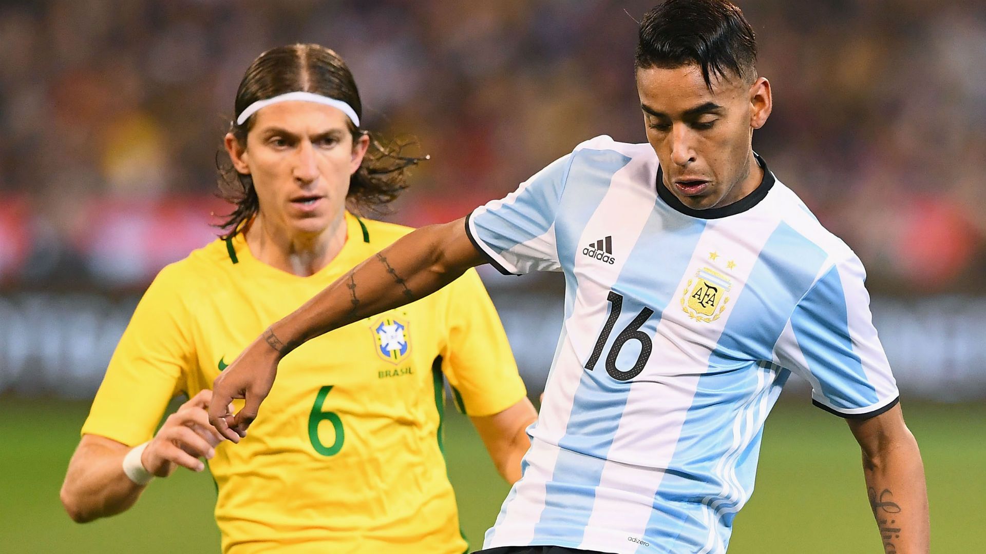 Filipe Luis Jose Luis Gomez Brasil Argentina Friendlies 09062017