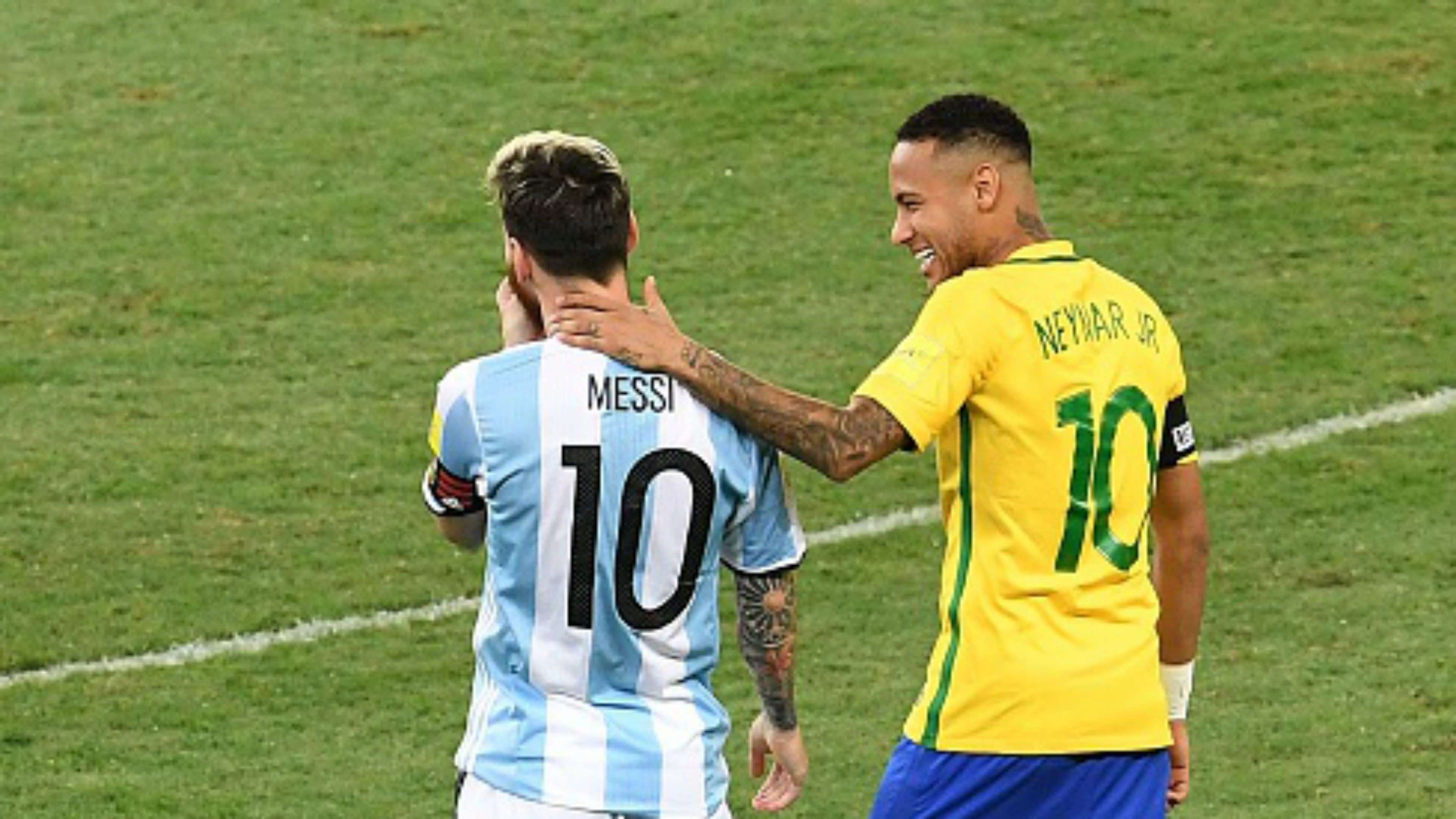 Brasil Argentina Eliminatorias CONMEBOL Rusia 2018 Mineirao 10112016 Lionel Messi Neymar Jr.