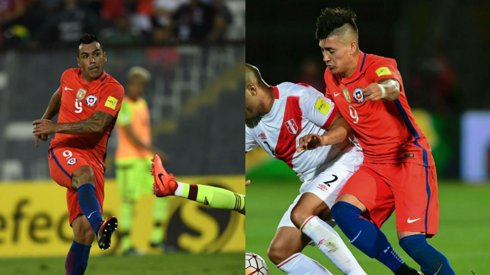 Esteban Paredes y Nicolás Castillo. Chile