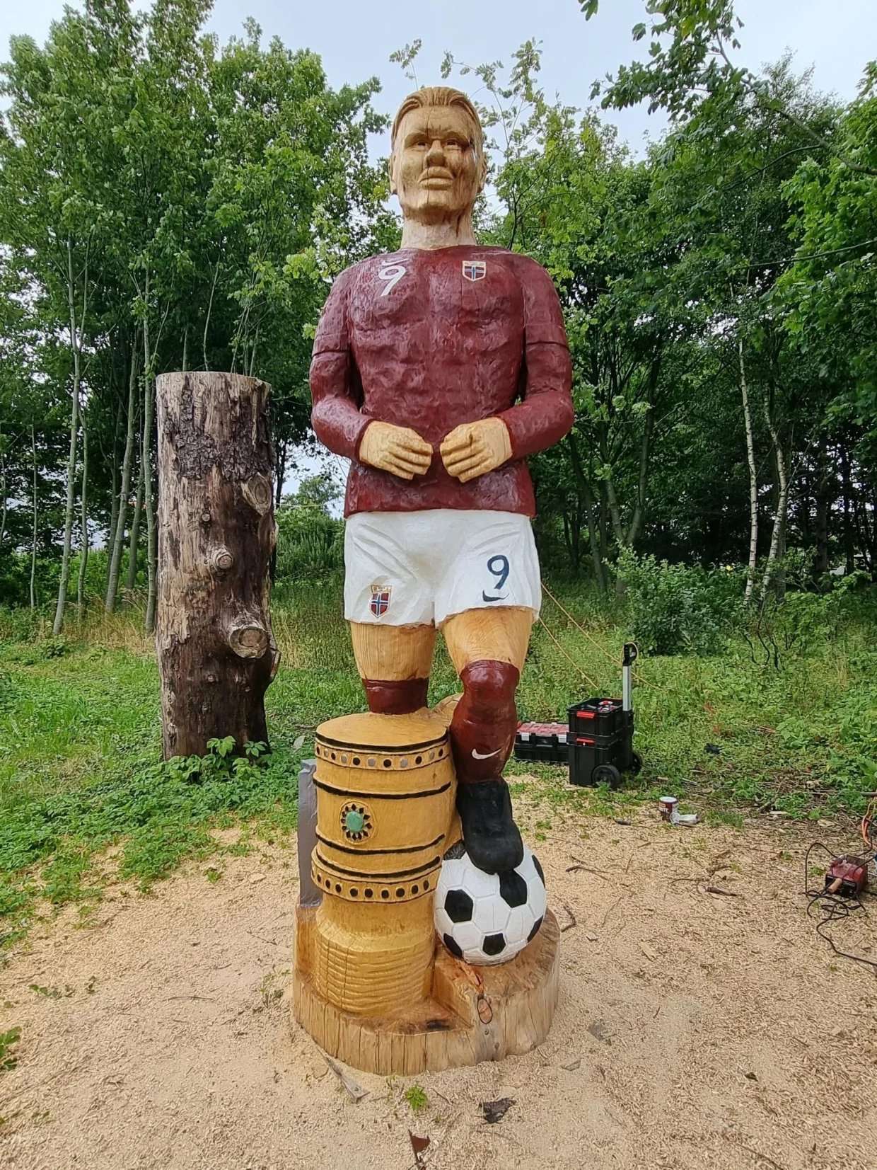 Erling Haaland statue Norway