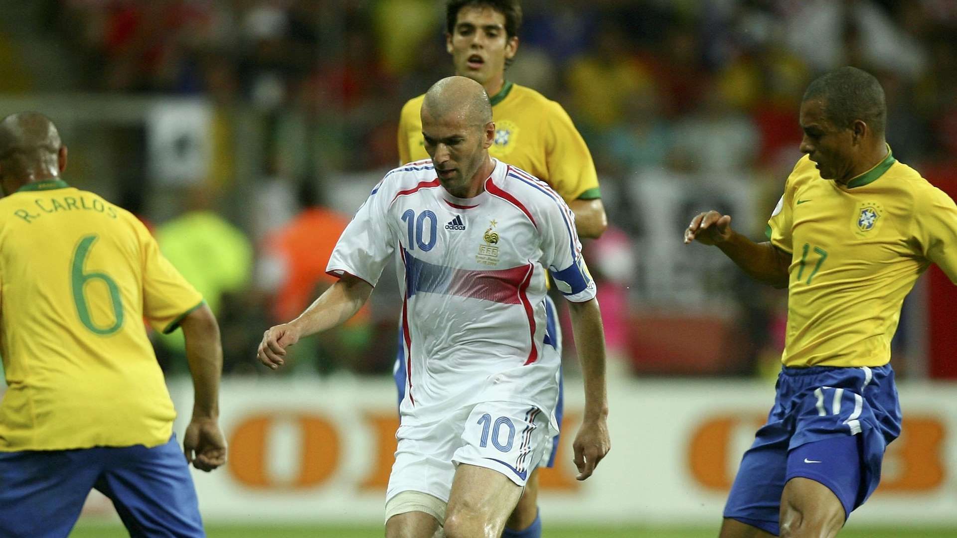 Zidane Gilberto Silva Brazil France 2006 World Cup 01072006