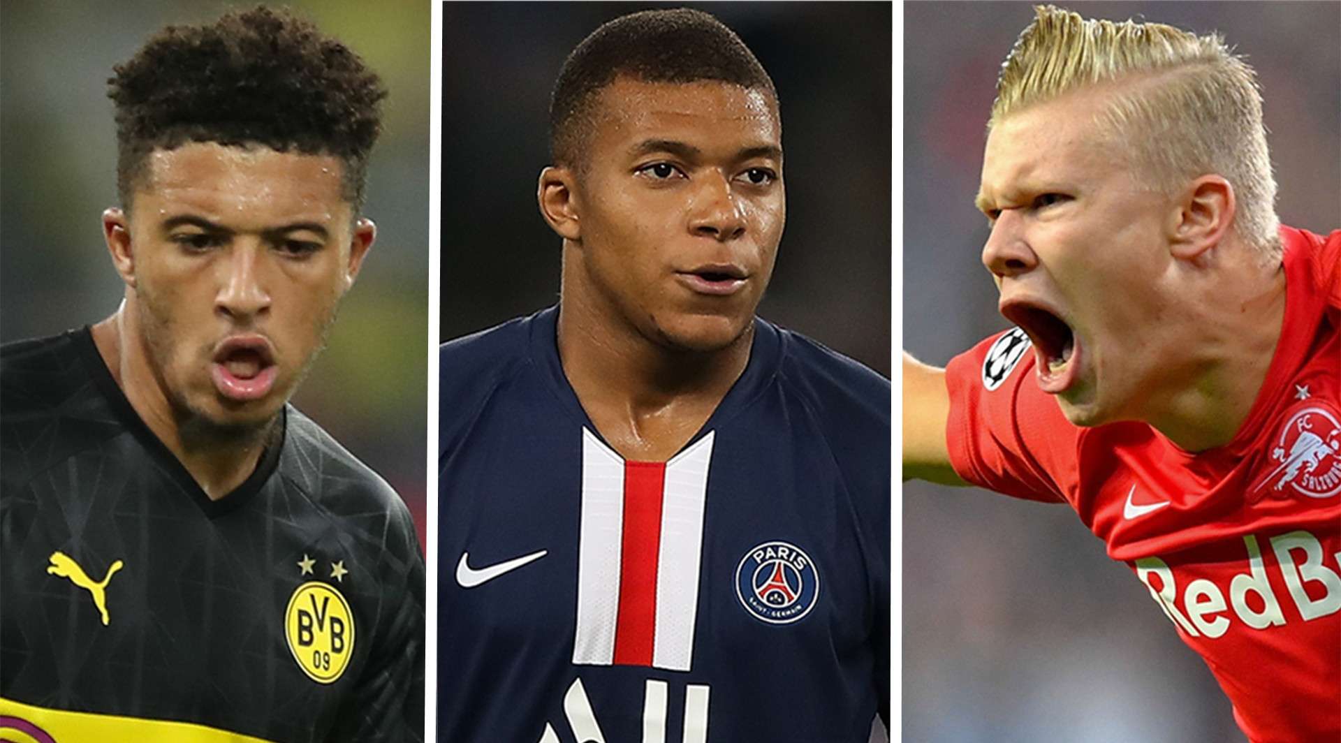Jadon Sancho Haland Kylian Mbappe
