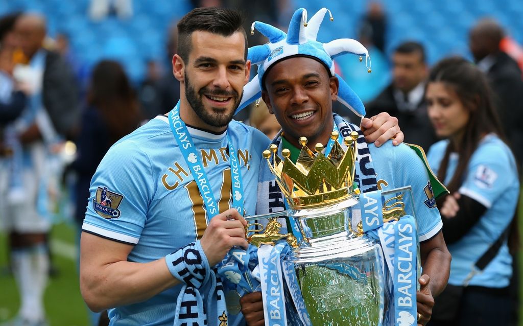 Alvaro Negredo Fernandinho Manchester City 05112014