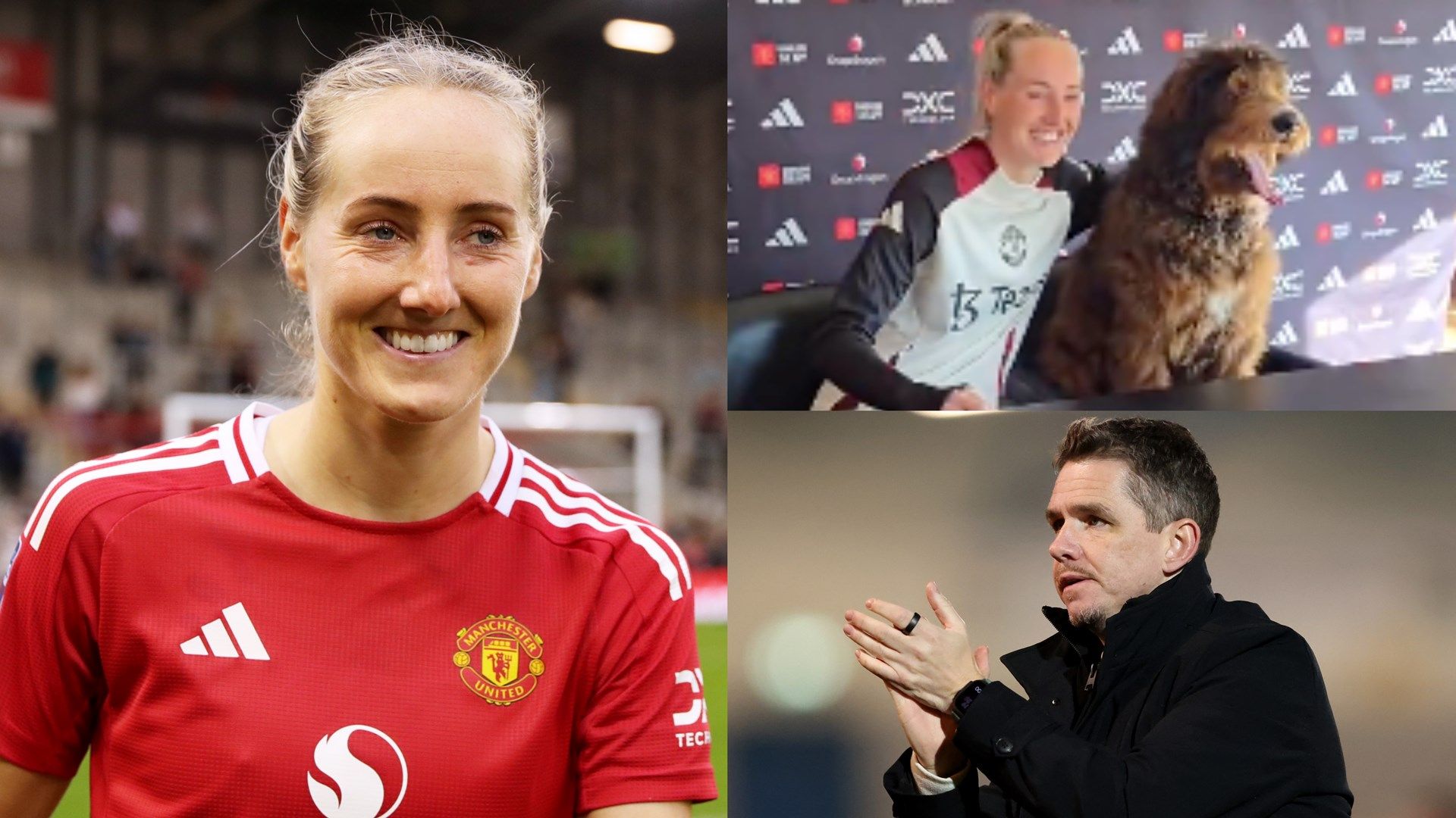 WATCH: 'Signing on a lifetime contract!' - Millie Turner celebrates Man Utd extension with dog Pongo as Red Devils tie down star defender and her iconic 'assistant manager' pet | Goal.com UK