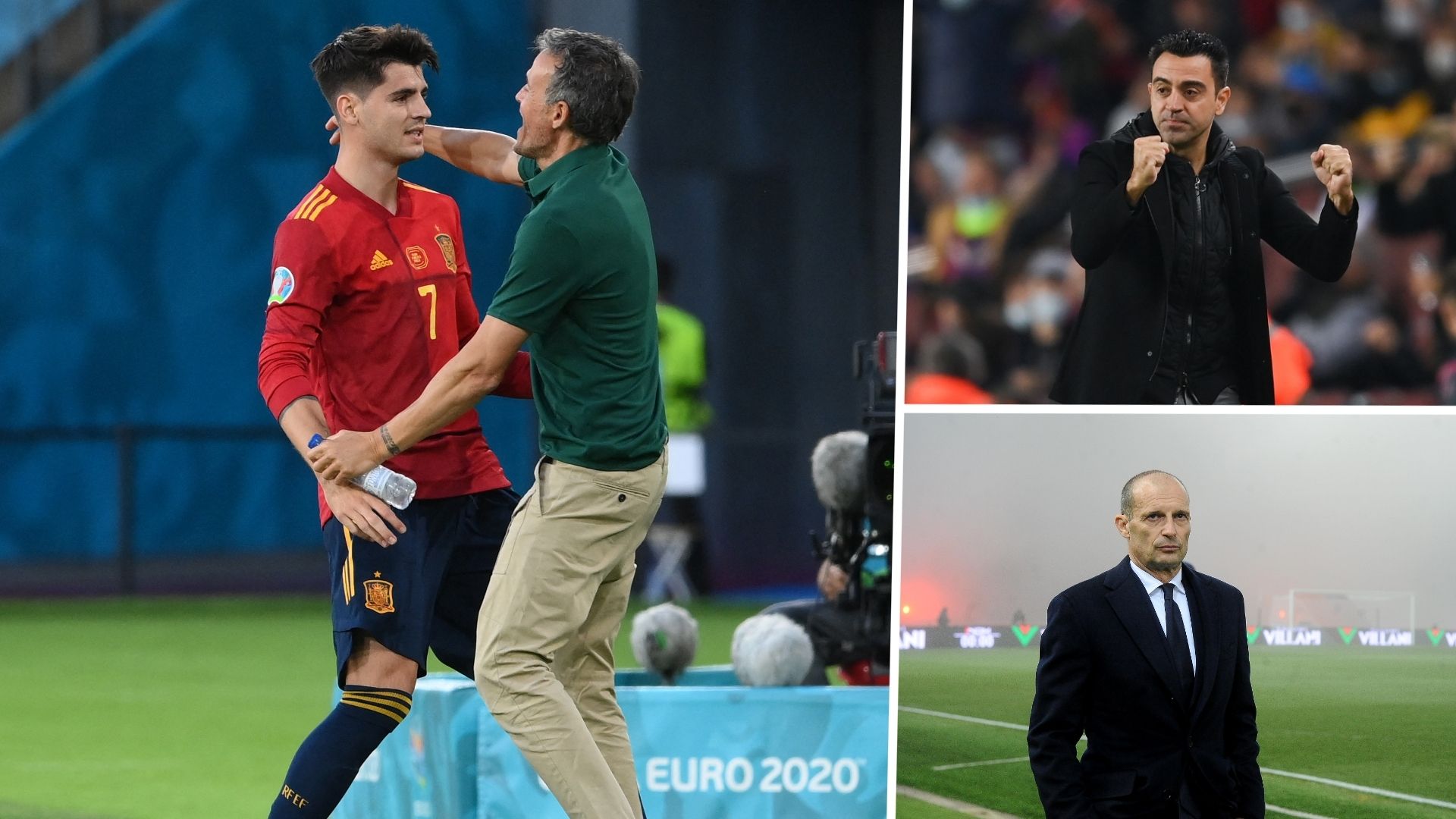Alvaro Morata Luis Enrique Xavi Massimliano Allegri