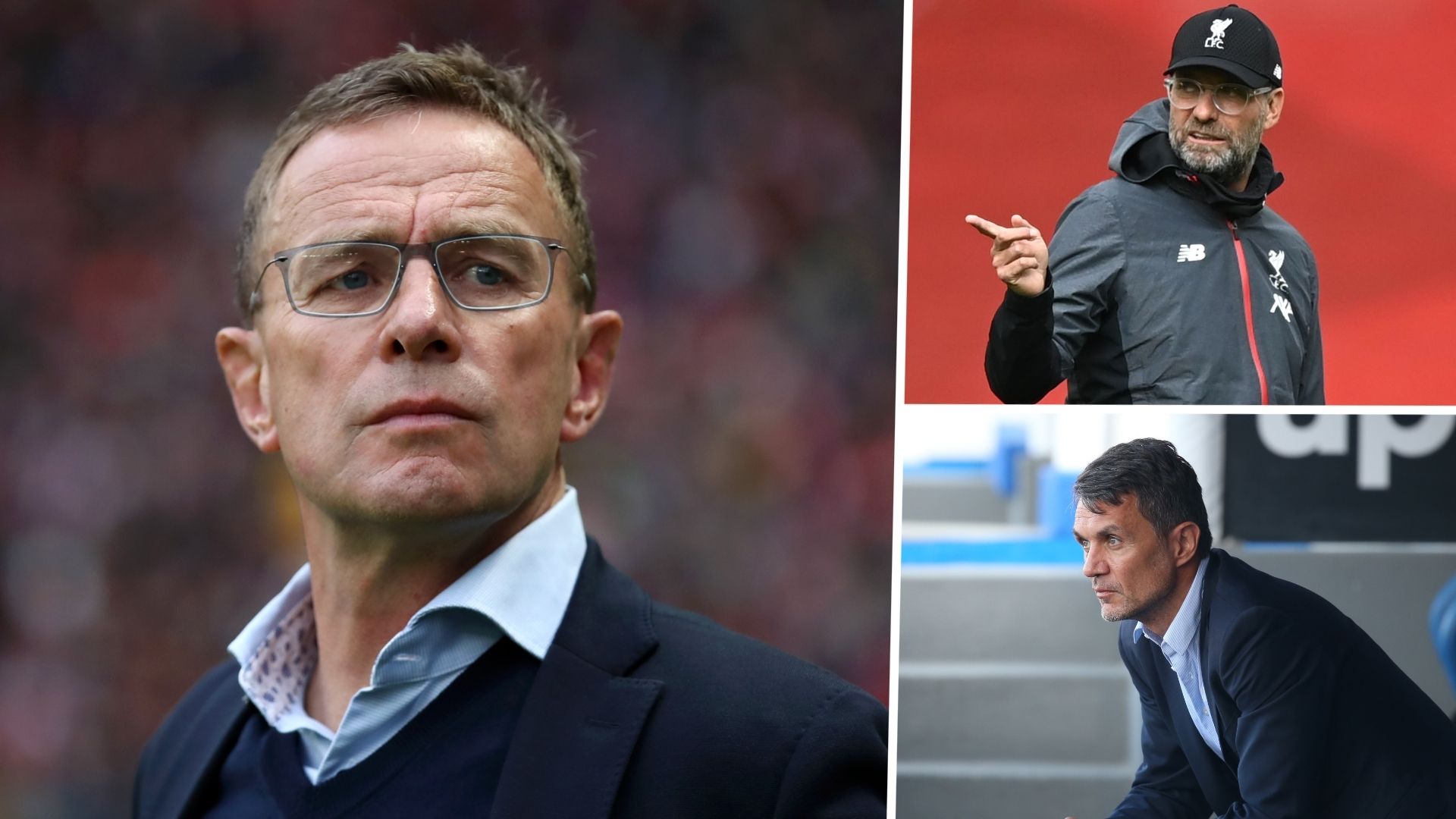 Ralf Rangnick Jurgen Klopp Paolo Maldini GFX