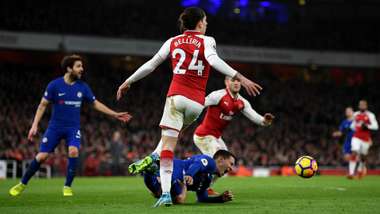 Hector Bellerin Eden Hazard Arsenal Chelsea