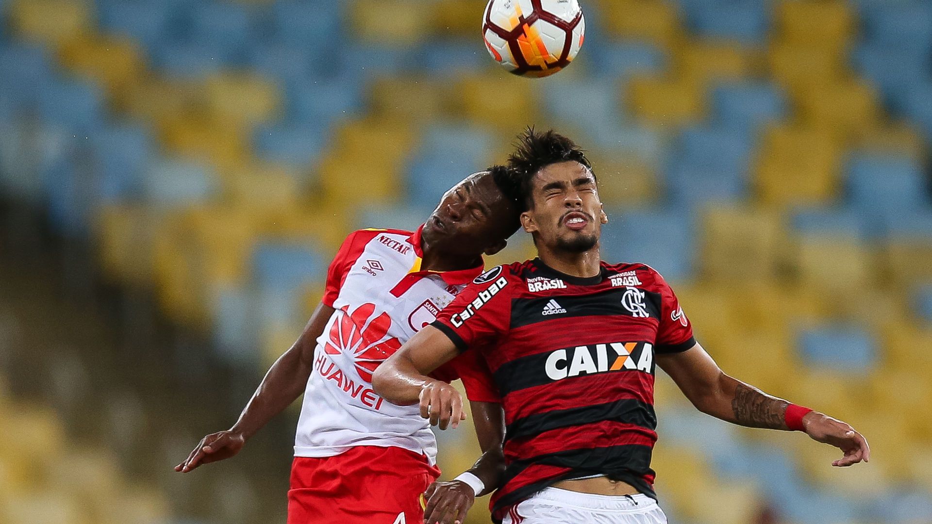 Carlos Arboleda Lucas Paqueta Flamengo Santa Fe 18042018 Copa Libertadores