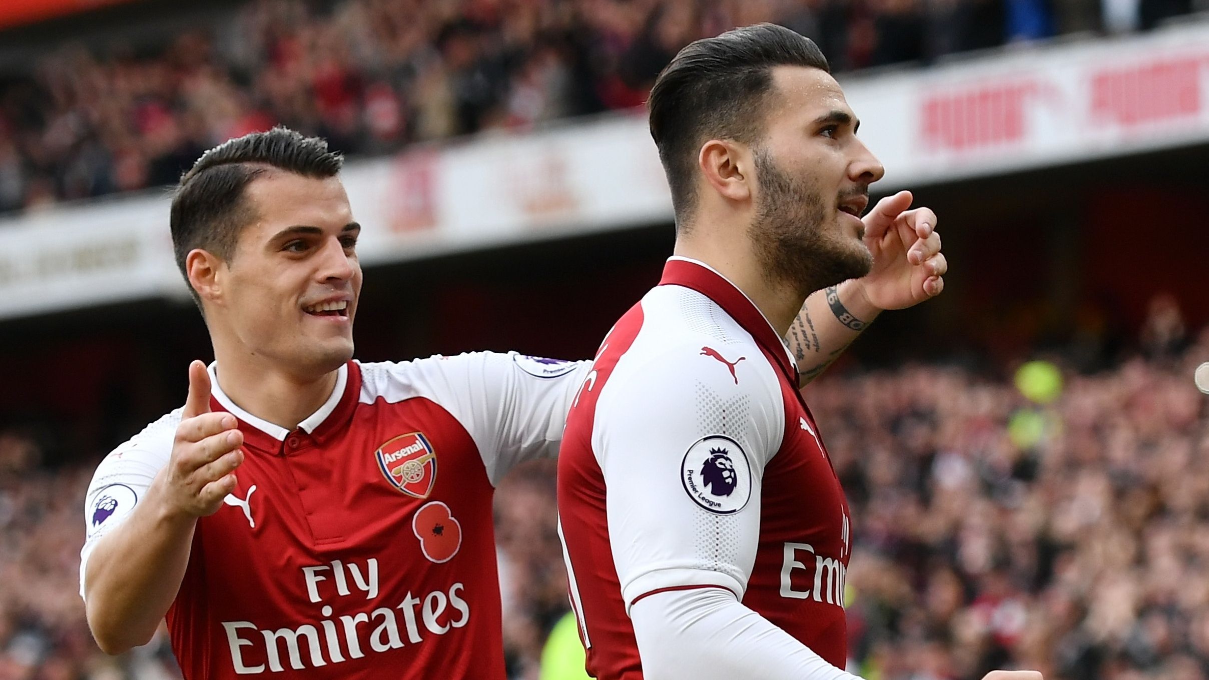 Sead Kolasinac Granit Xhaka Arsenal