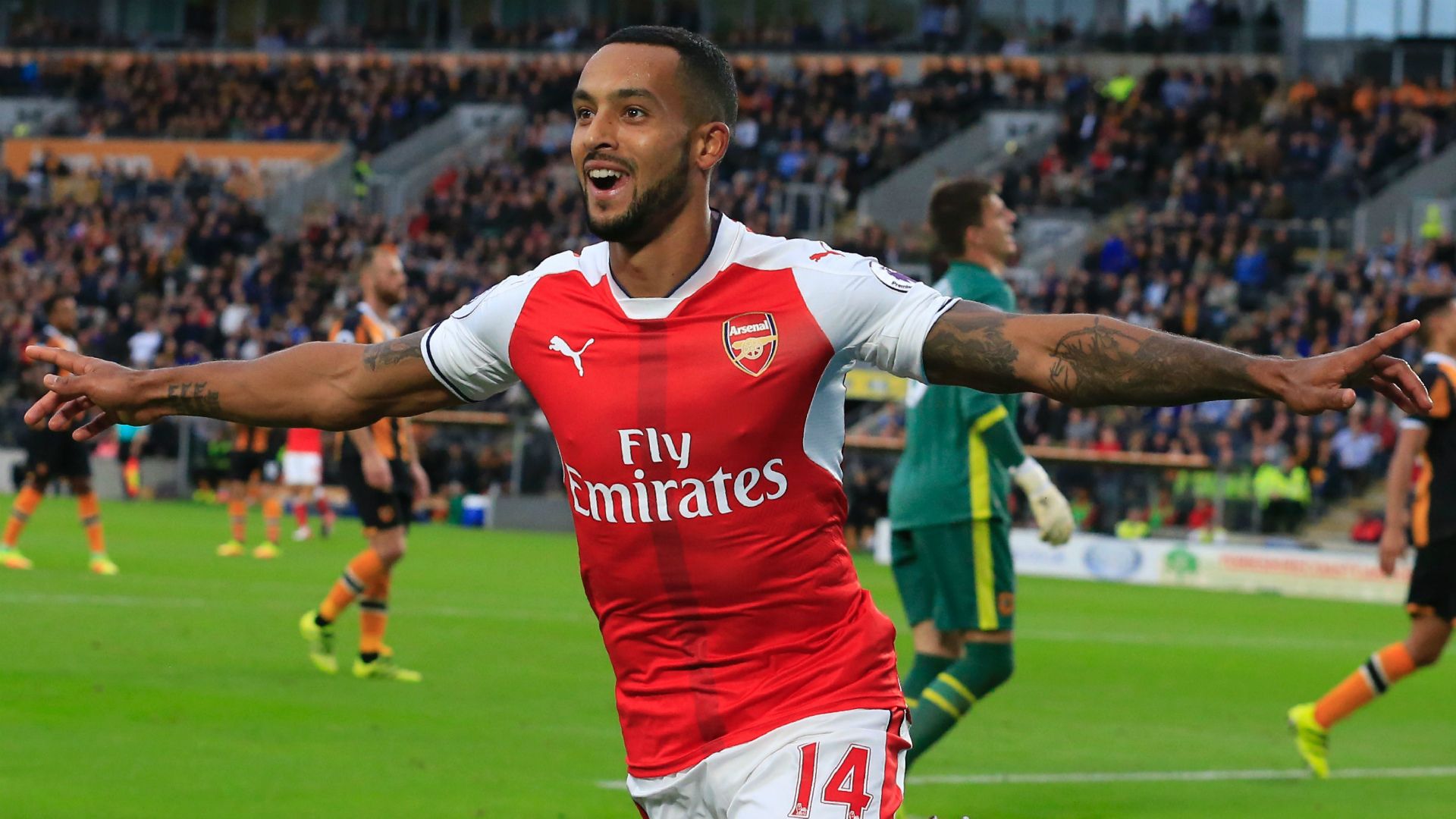 Theo Walcott Arsenal Hull City