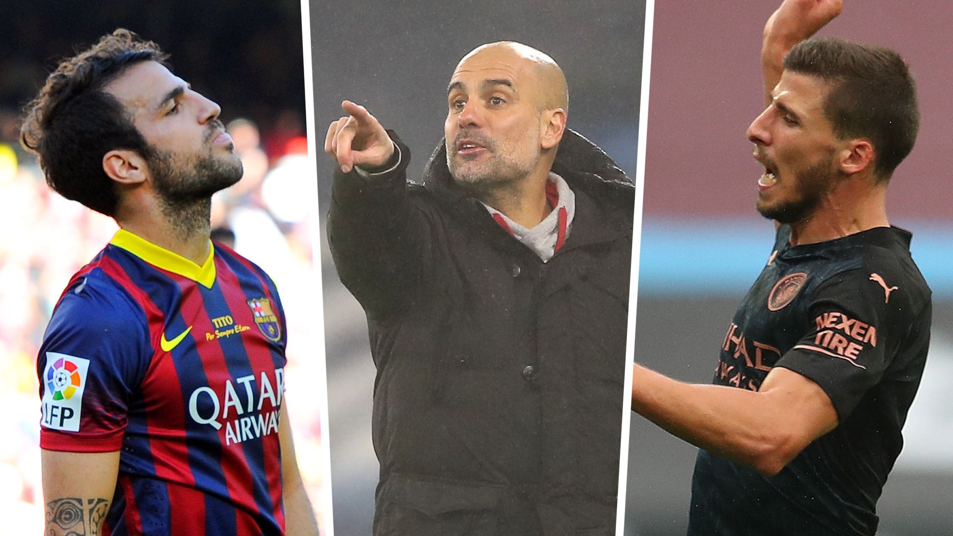 Cesc Fabregas, Pep Guardila, Ruben Dias GFX