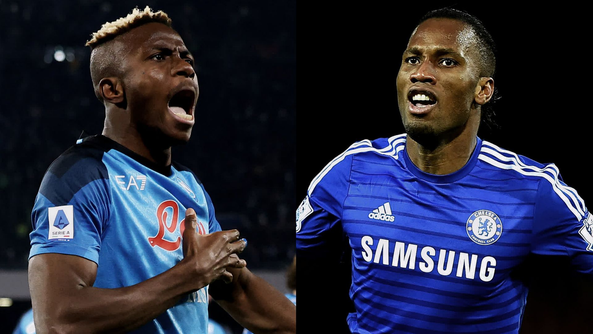 Victor Osimhen Didier Drogba