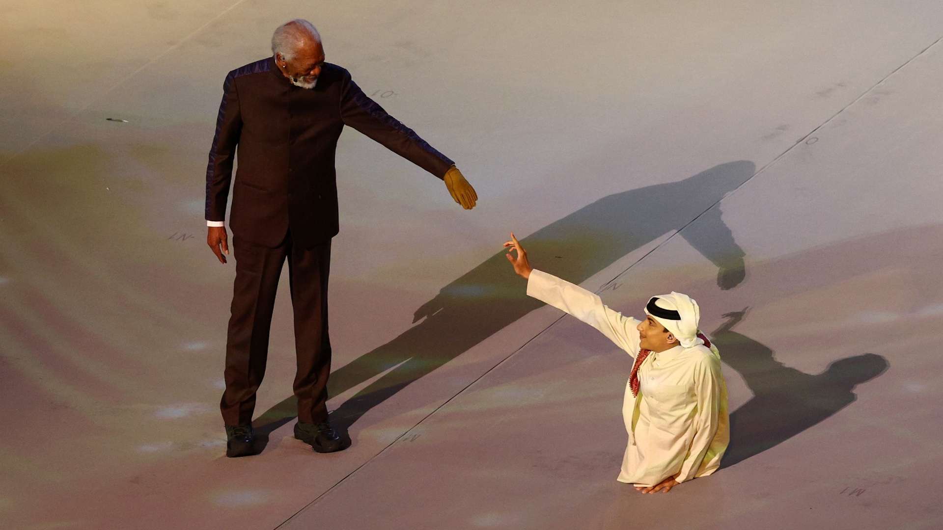 Qatar opening ceremony 2022 Morgan Freeman