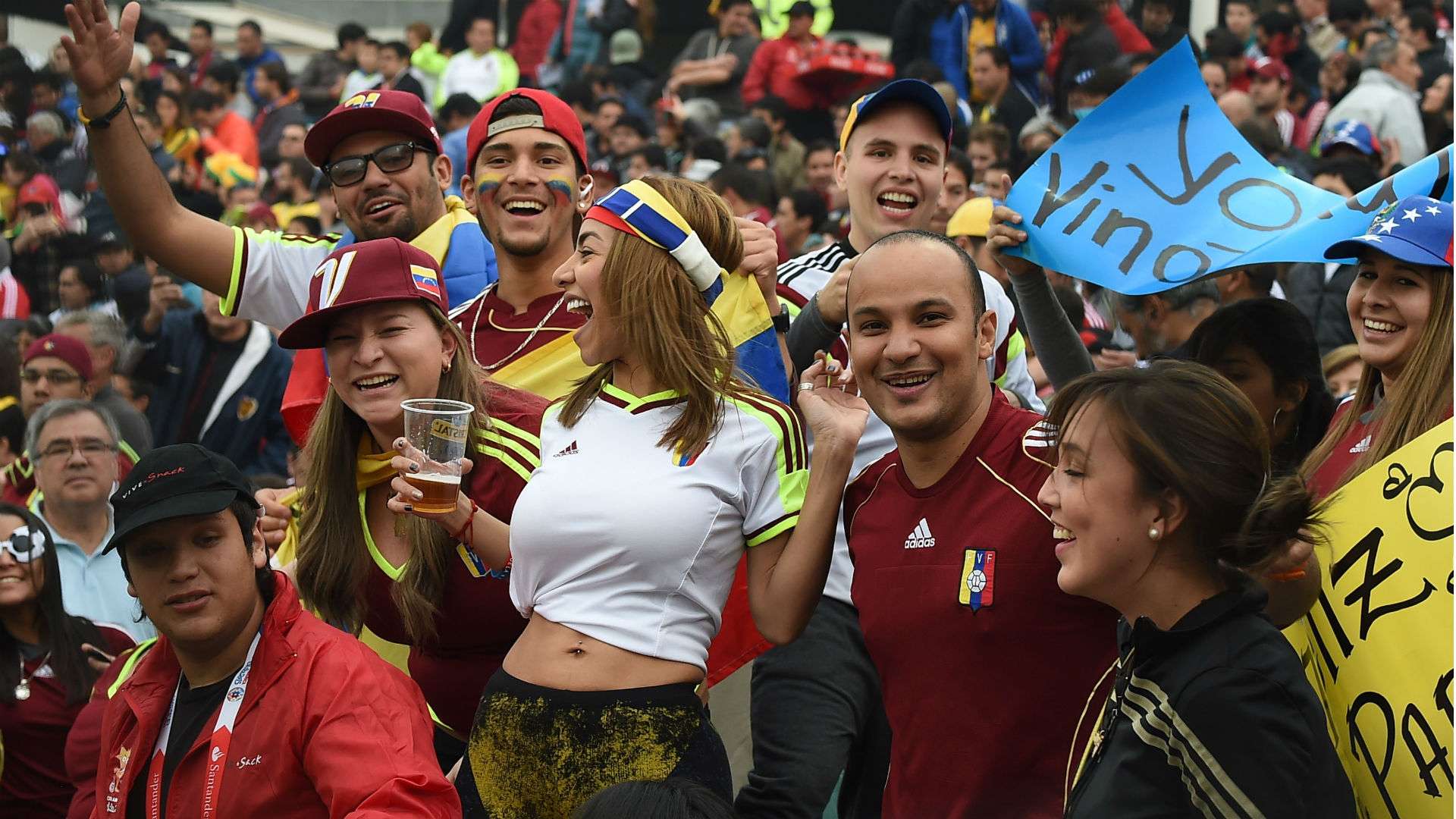 Brazil v Venezuela fans