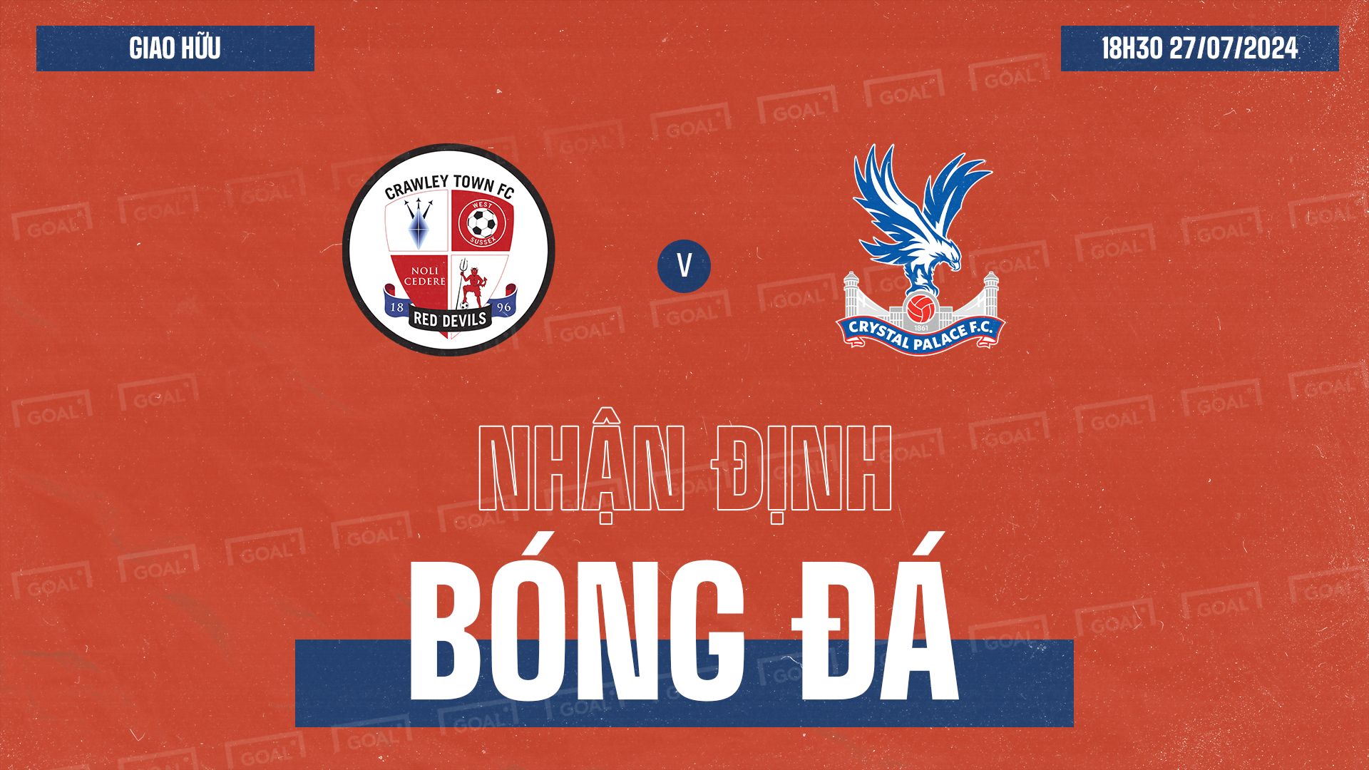 Crawley Town vs Crystal Palace Club Friendlies GFX