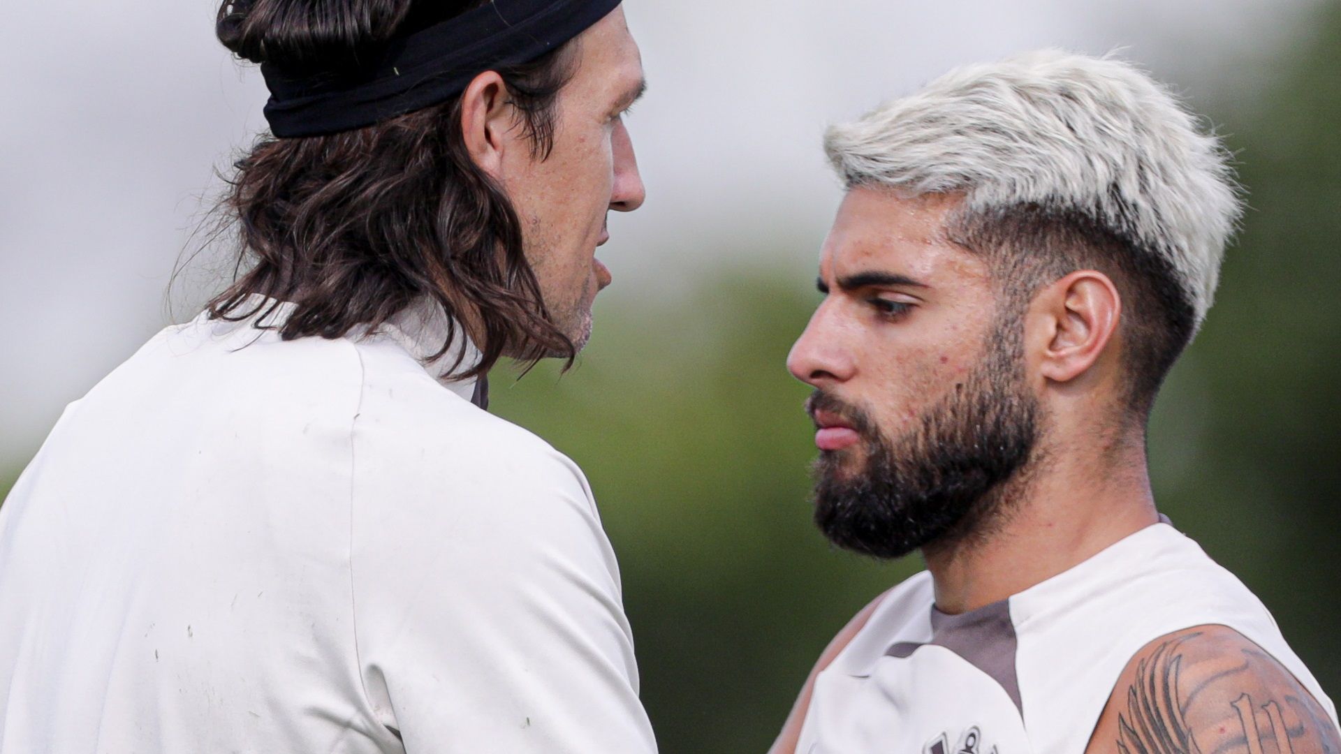 Cássio, Yuri Alberto treino Corinthians 2024