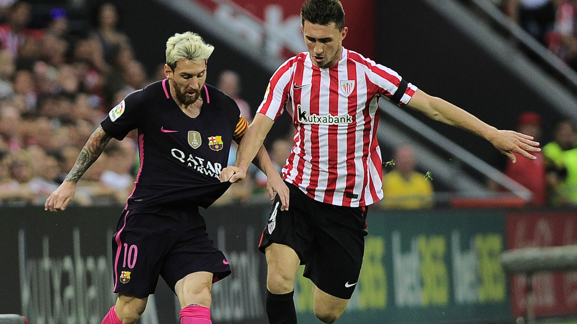Messi Laporte Athletic Club Barcelona LaLiga