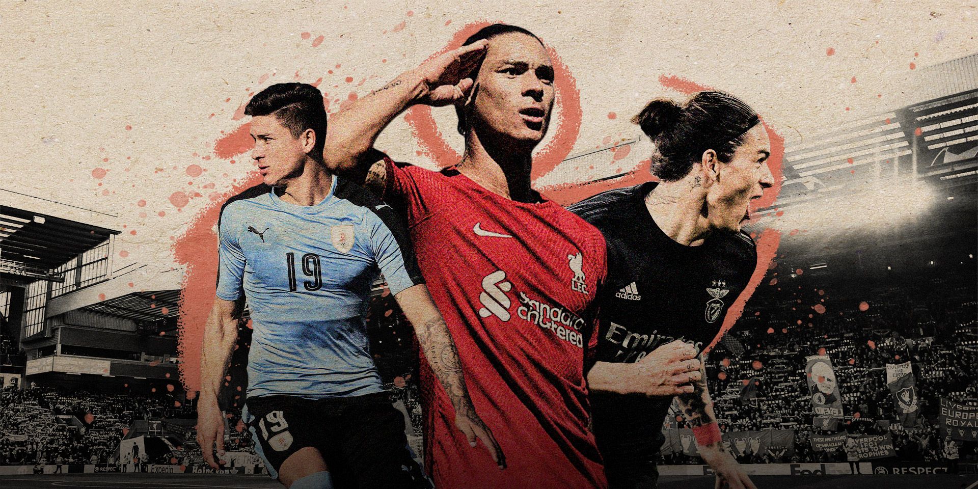 Darwin Nunez Liverpool Uruguay Benfica GFX 2-1