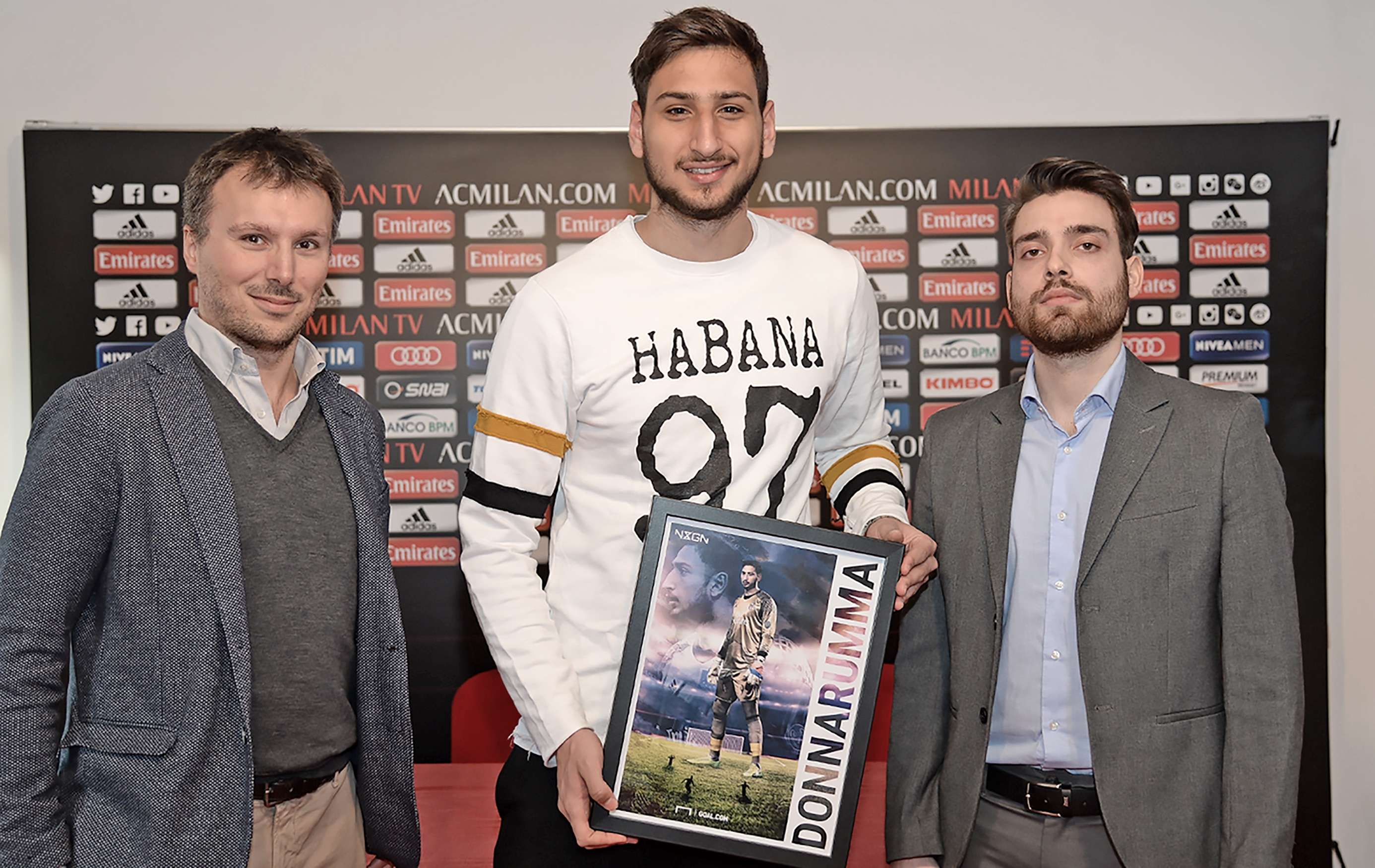 NxGn Gianluigi Donnarumma con Federico Casotti e Simone Gambino