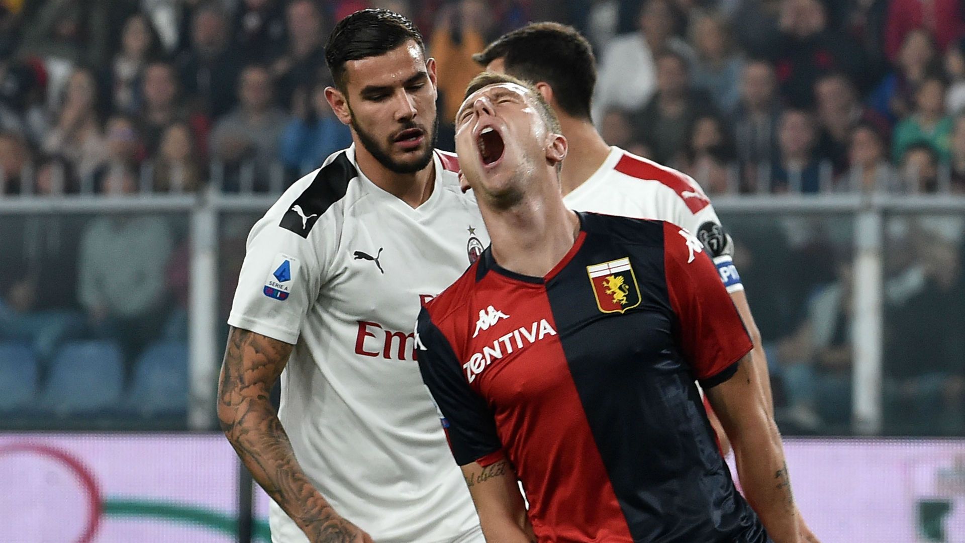 Genoa Milan Lukas Lerager Theo Hernandez Serie A 2019/2020