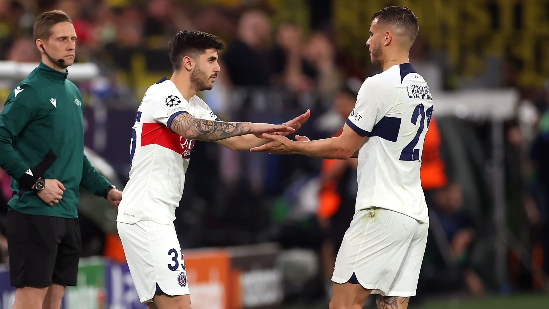 Lucas Hernandez Beraldo  Borussia Dortmund PSG