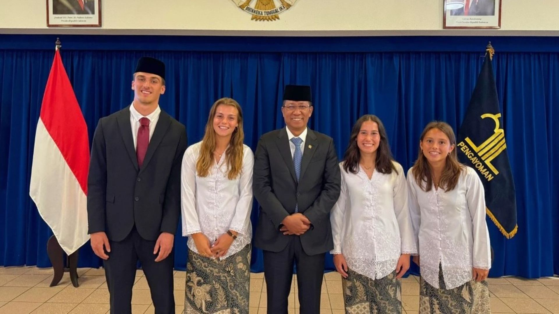 Menkum Supratman Andi Agtas & Empat Pemain DIaspora Naturalisasi