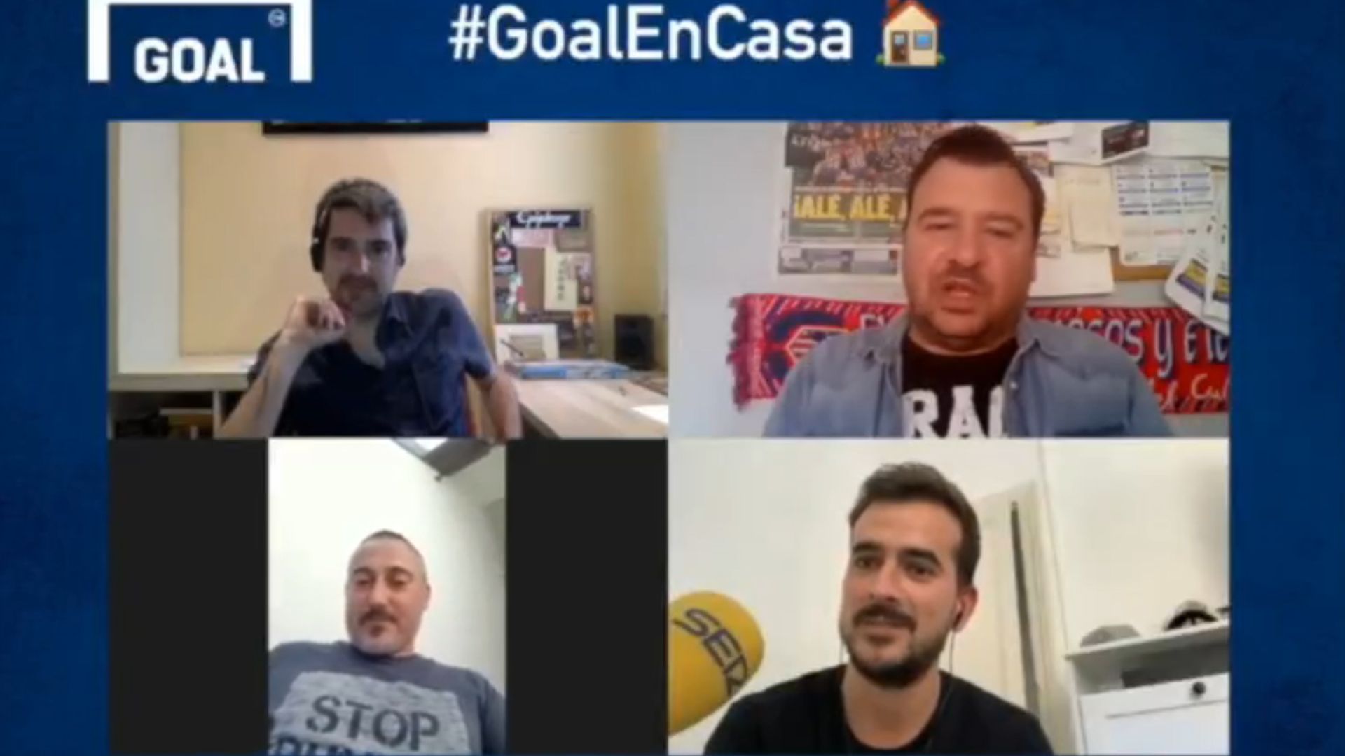 Ignasi Oliva, Rubén Uría, Iván San Antonio y Adrià Albets, en la Tertulia