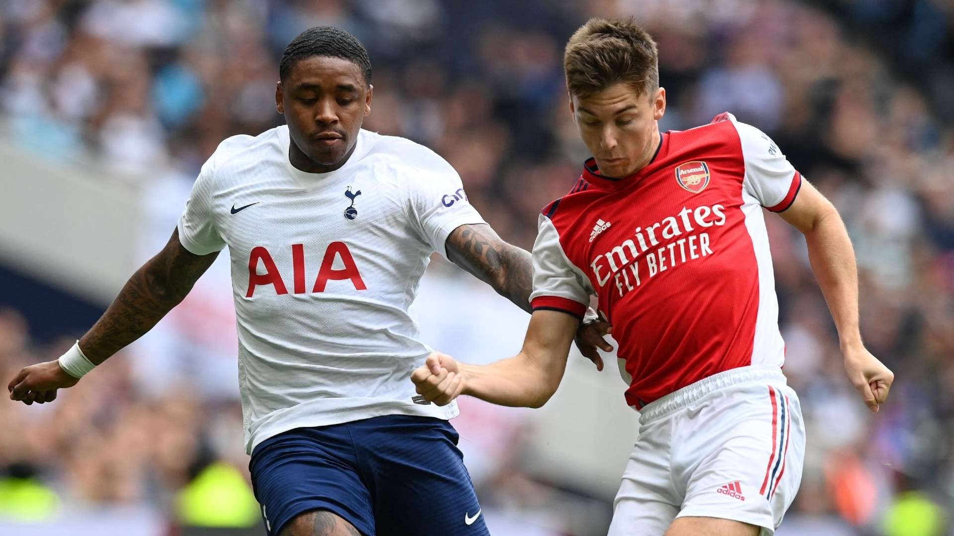 Steven Bergwijn Kieran Tierney Spurs vs Arsenal pre-season friendly 2021-22