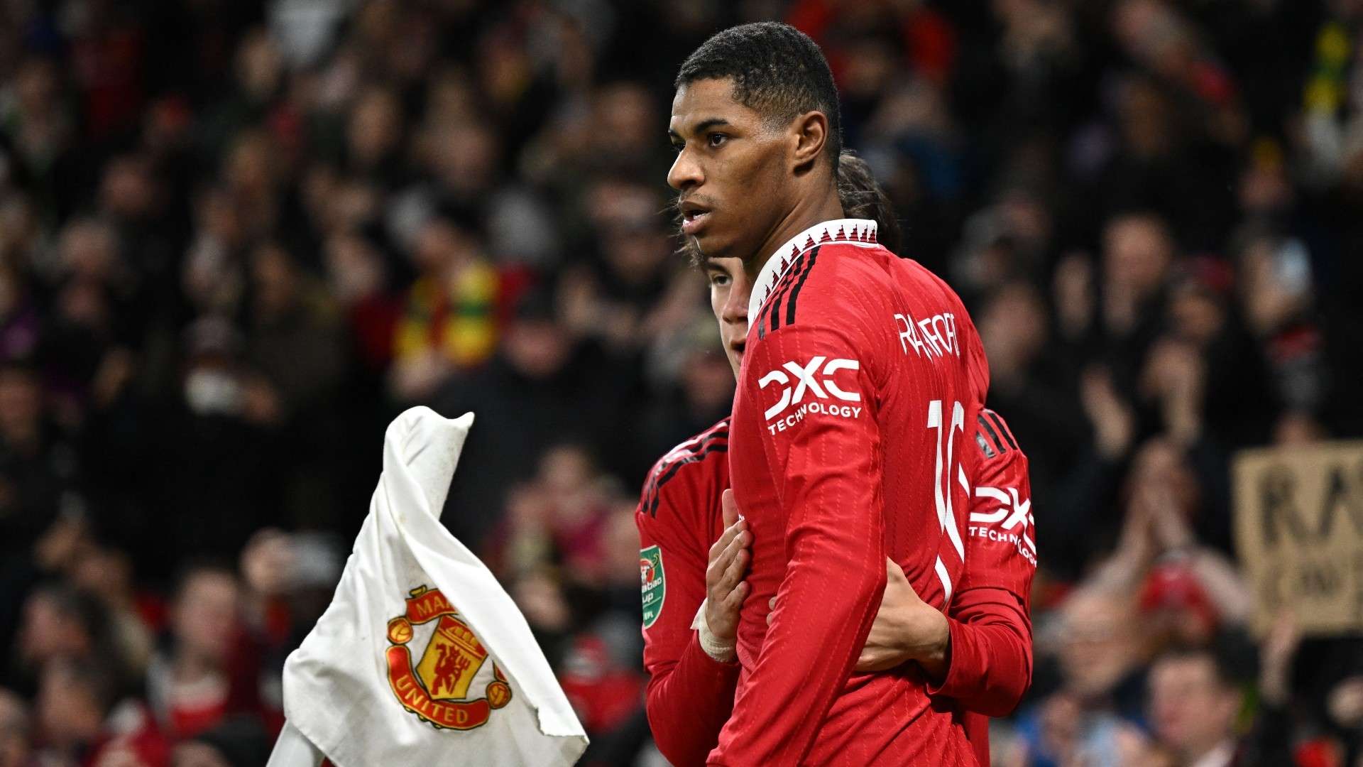 Facundo Pellistri Marcus Rashford Manchester United 2022-23