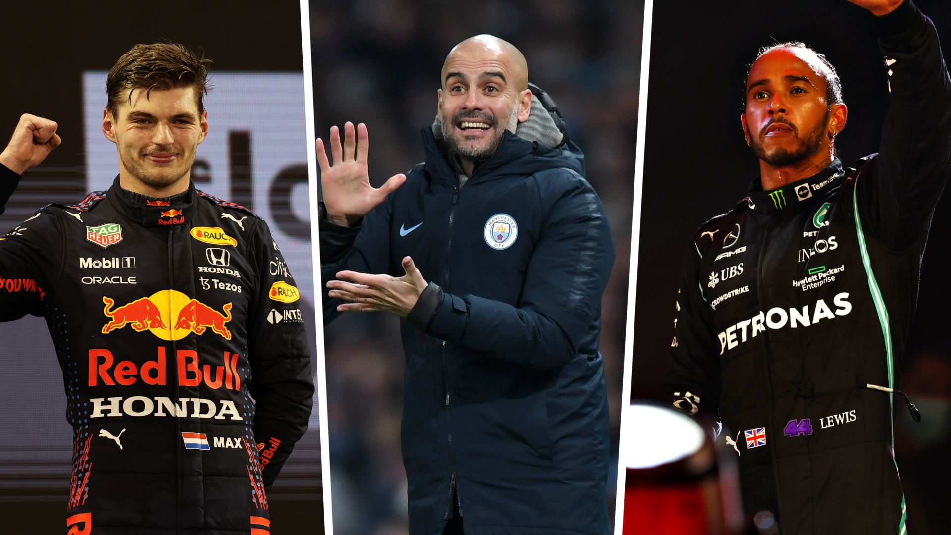 Verstappen Guardiola Hamilton GFX