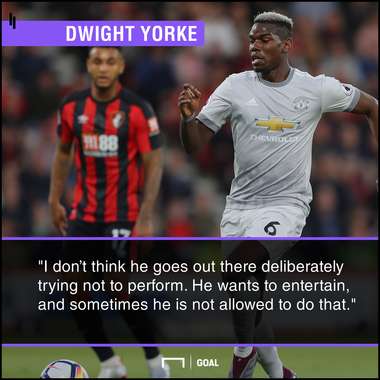 Paul Pogba entertainer Dwight Yorke