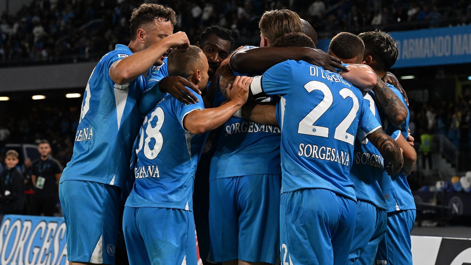 Napoli Monza esultanza