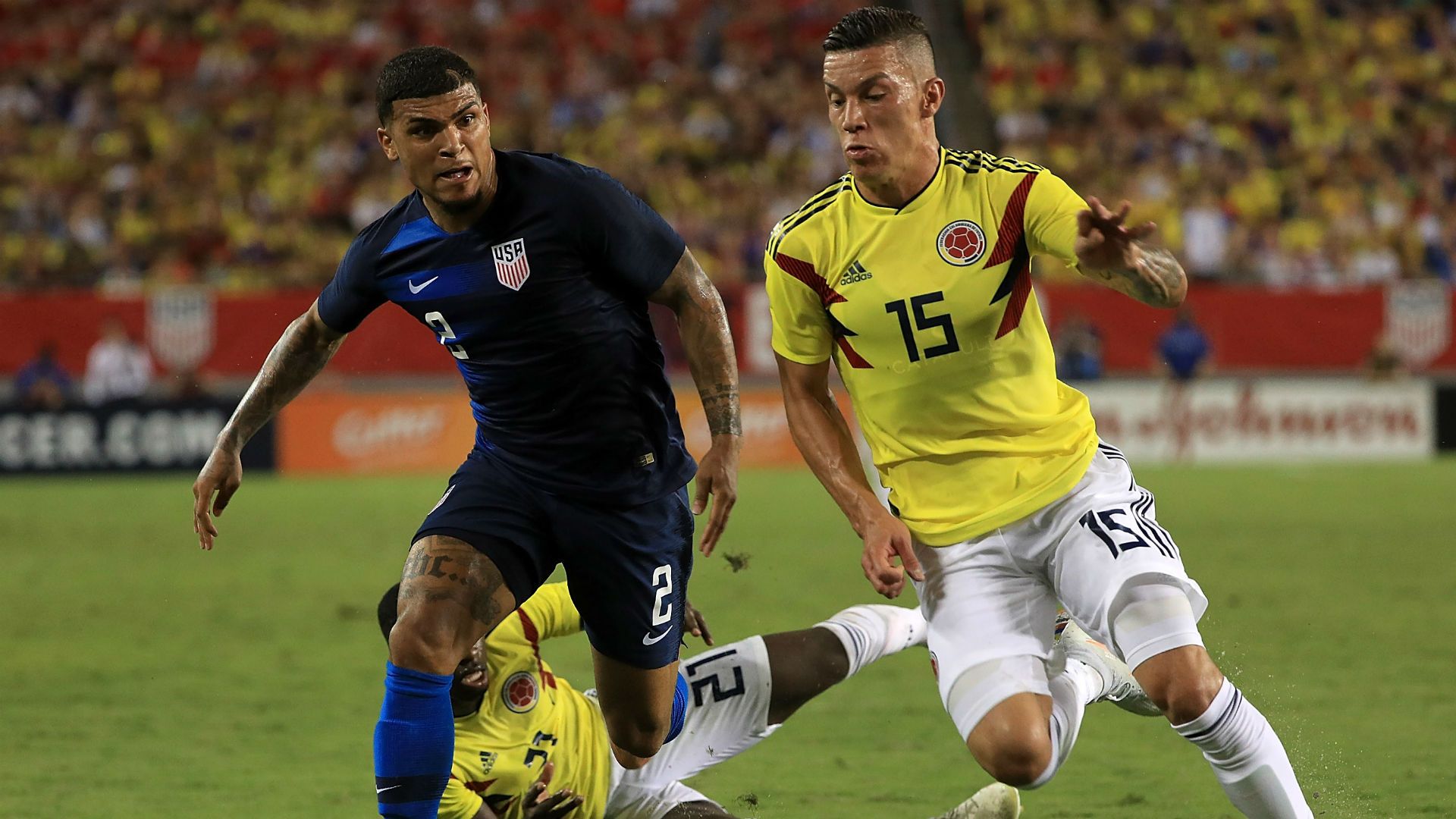 DeAndre Yedlin Mateus Uribe Colombia United States USA 11102018