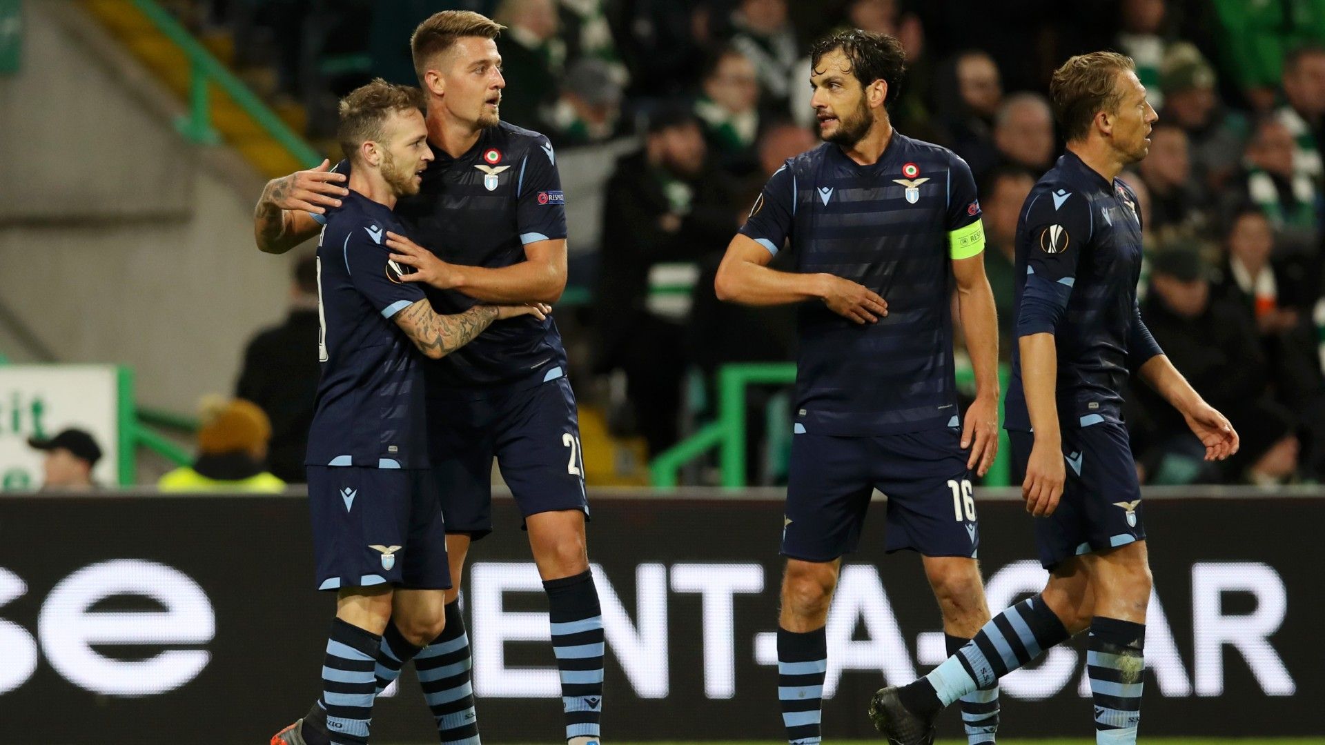Lazio celebrating - Europa League