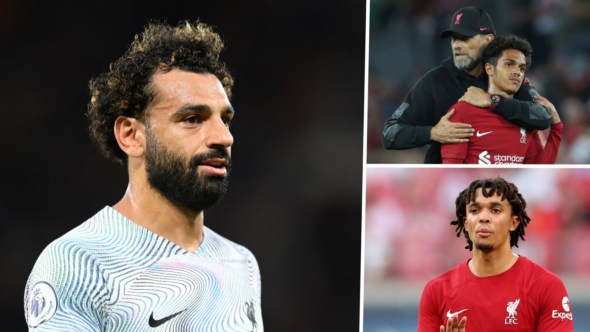 Mo Salah Jurgen Klopp Fabio Carvalho Trent Alexander-Arnold Liverpool 2022