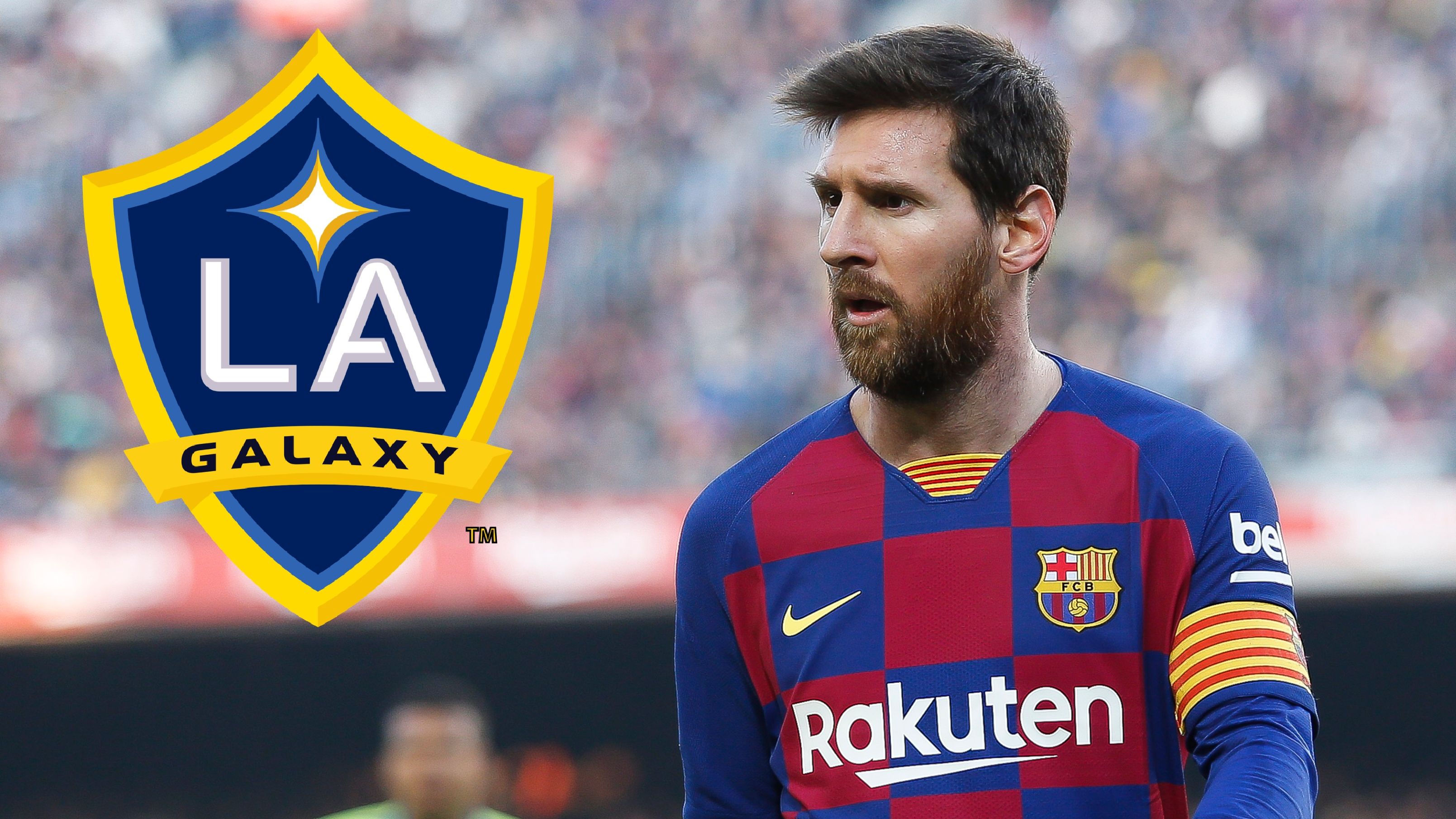 Lionel Messi Barcelona ft. LA Galaxy logo 2019-20
