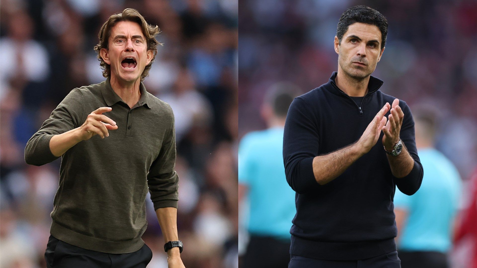 Mikel Arteta Thomas Frank Arsenal Tottenham