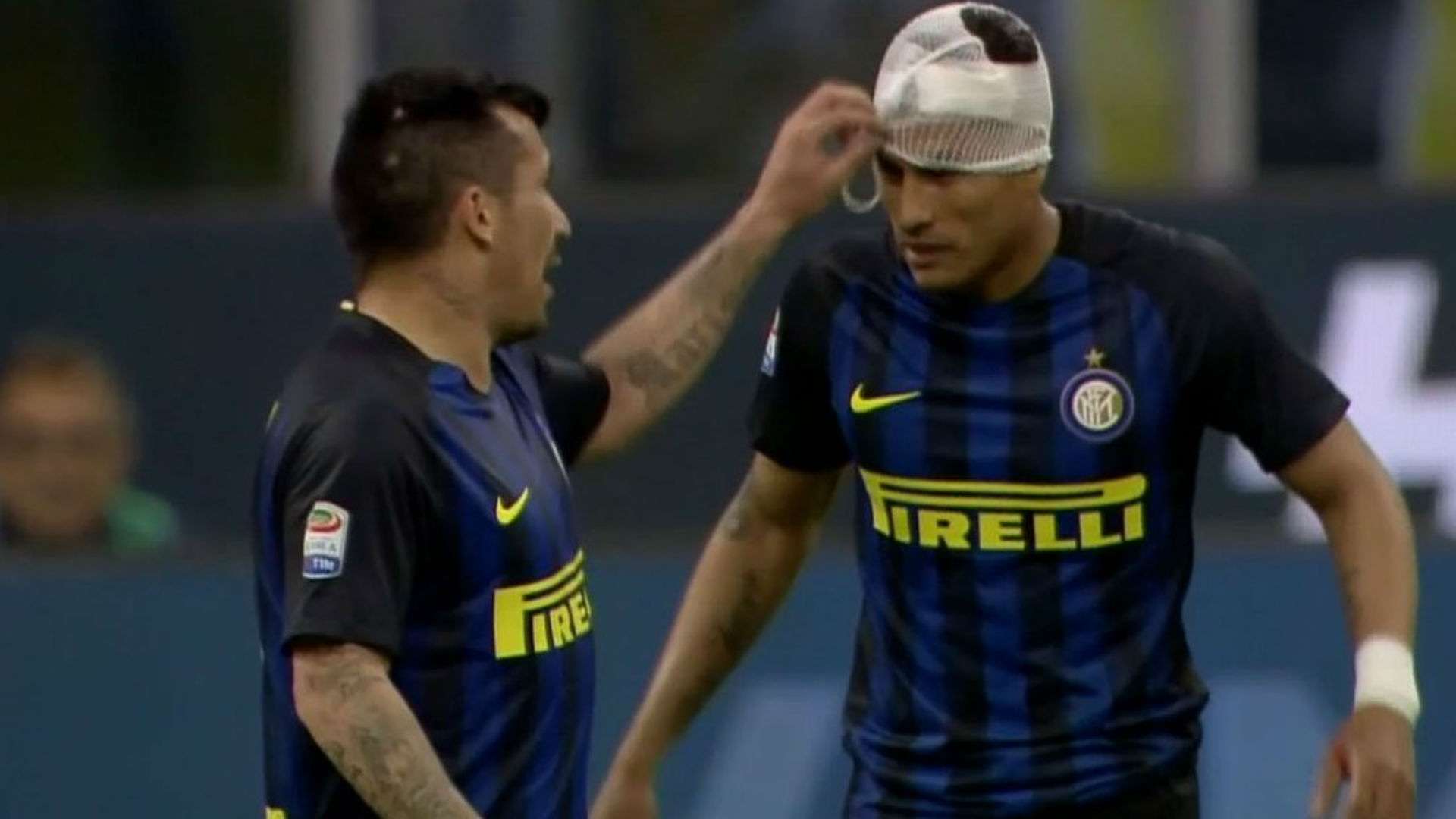 Jeison Murillo Inter Medel 30042017 Vendaje
