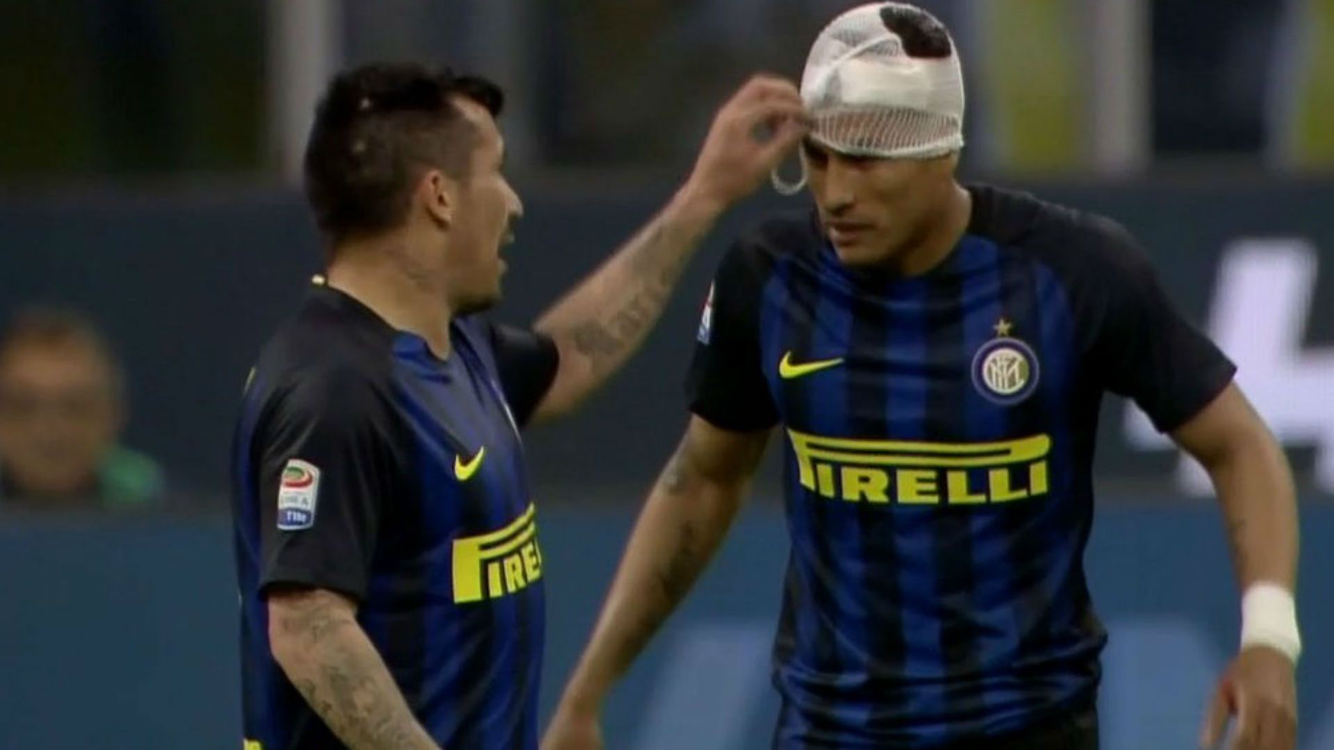 Jeison Murillo Inter Medel 30042017 Vendaje