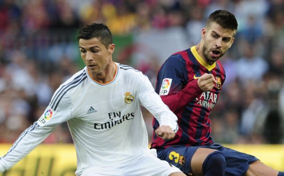 Cristiano Ronaldo vs Gerard Pique, Real Madrid vs FC Barcelona