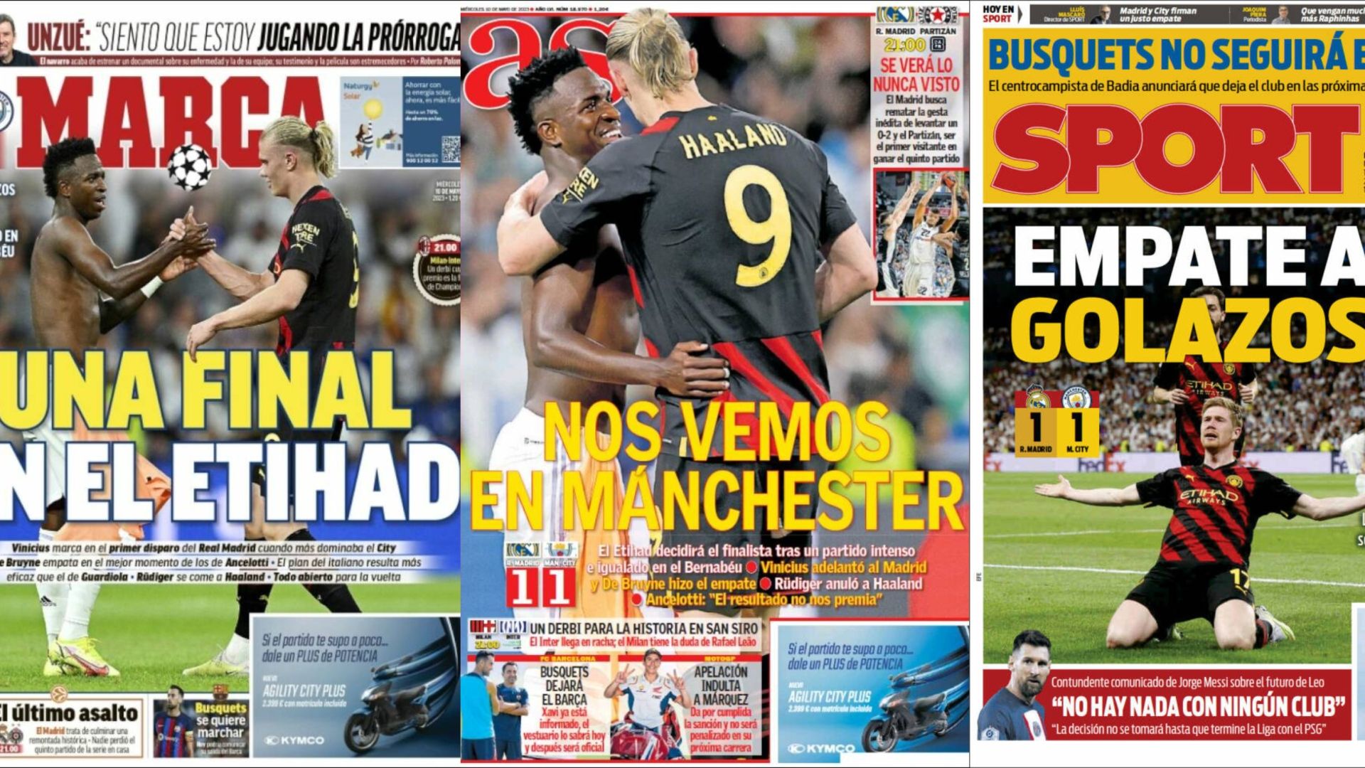 Portadas deportivas 10 de mayo