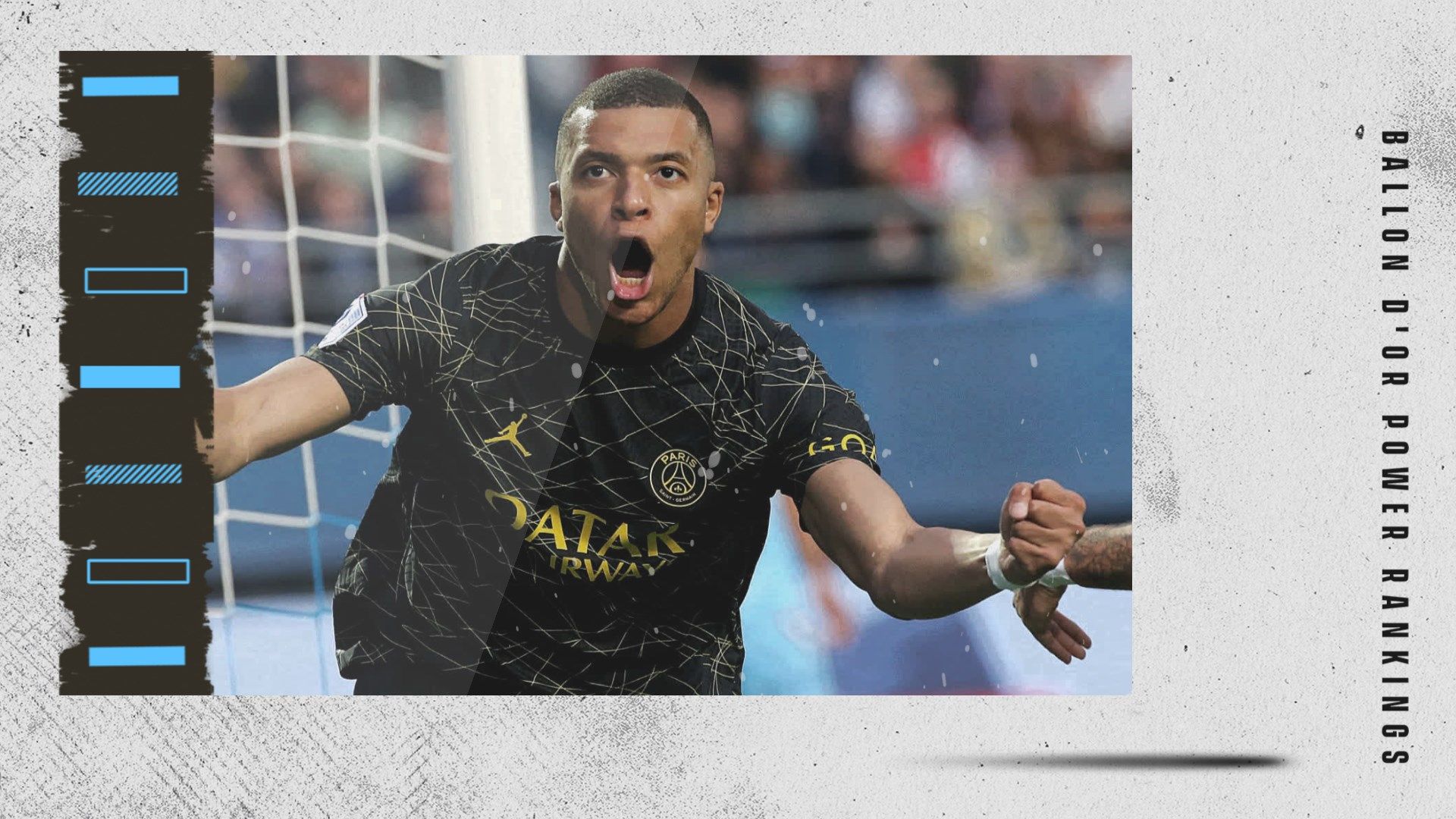 Kylian Mbappe Ballon d'Or Rankings GFX