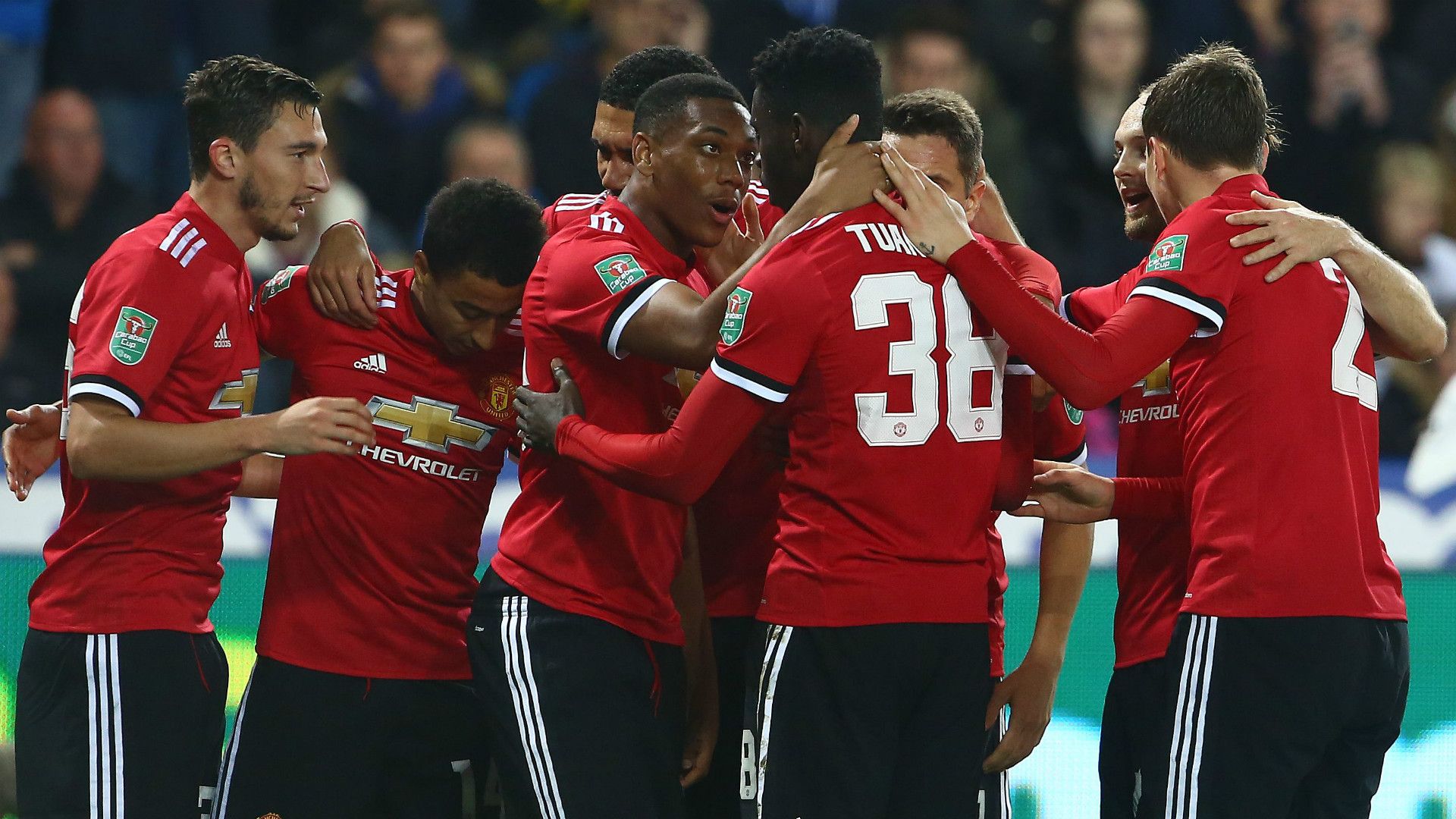 Manchester United celebrate