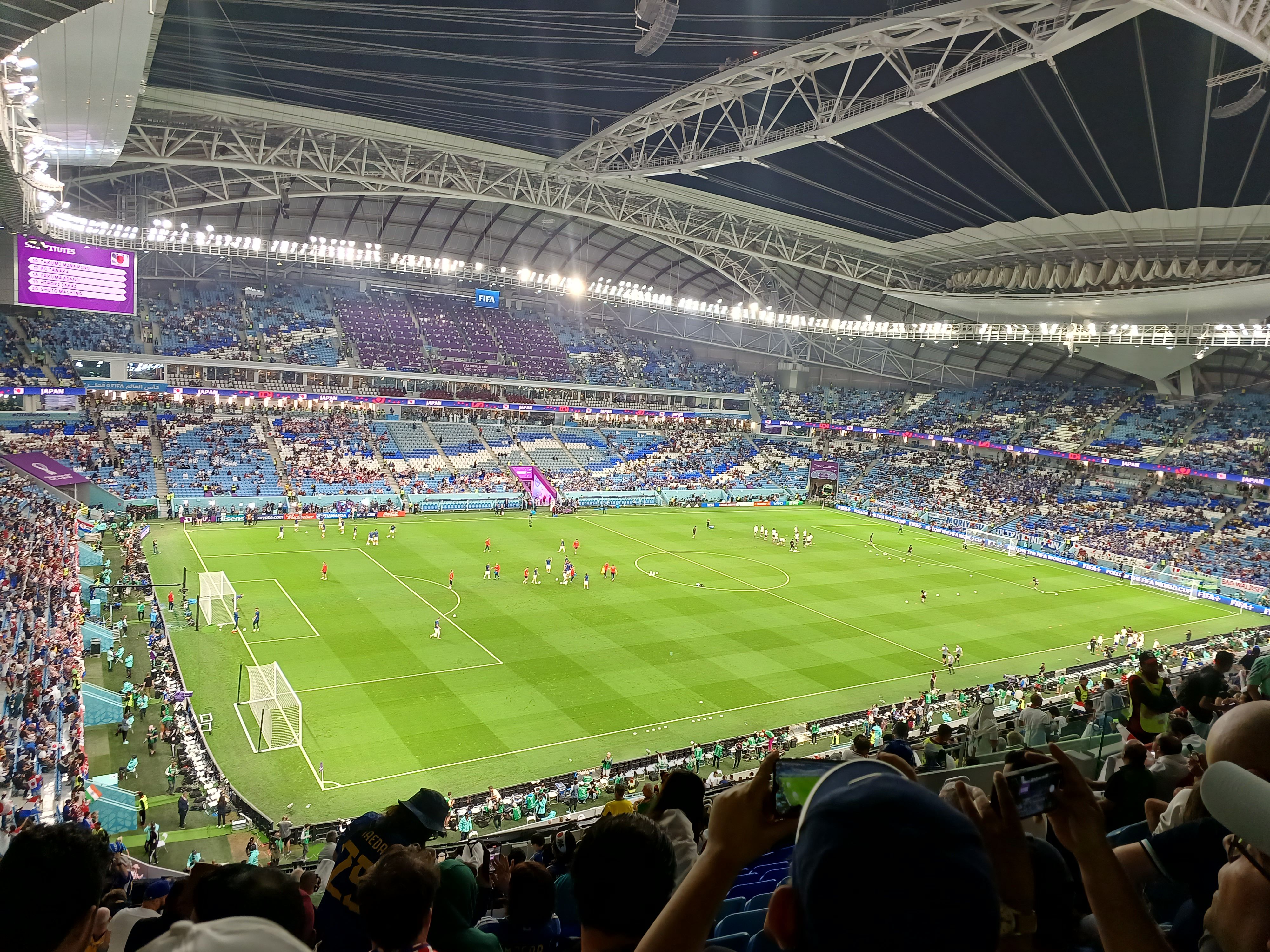 Stadium atmosphere in Qatar