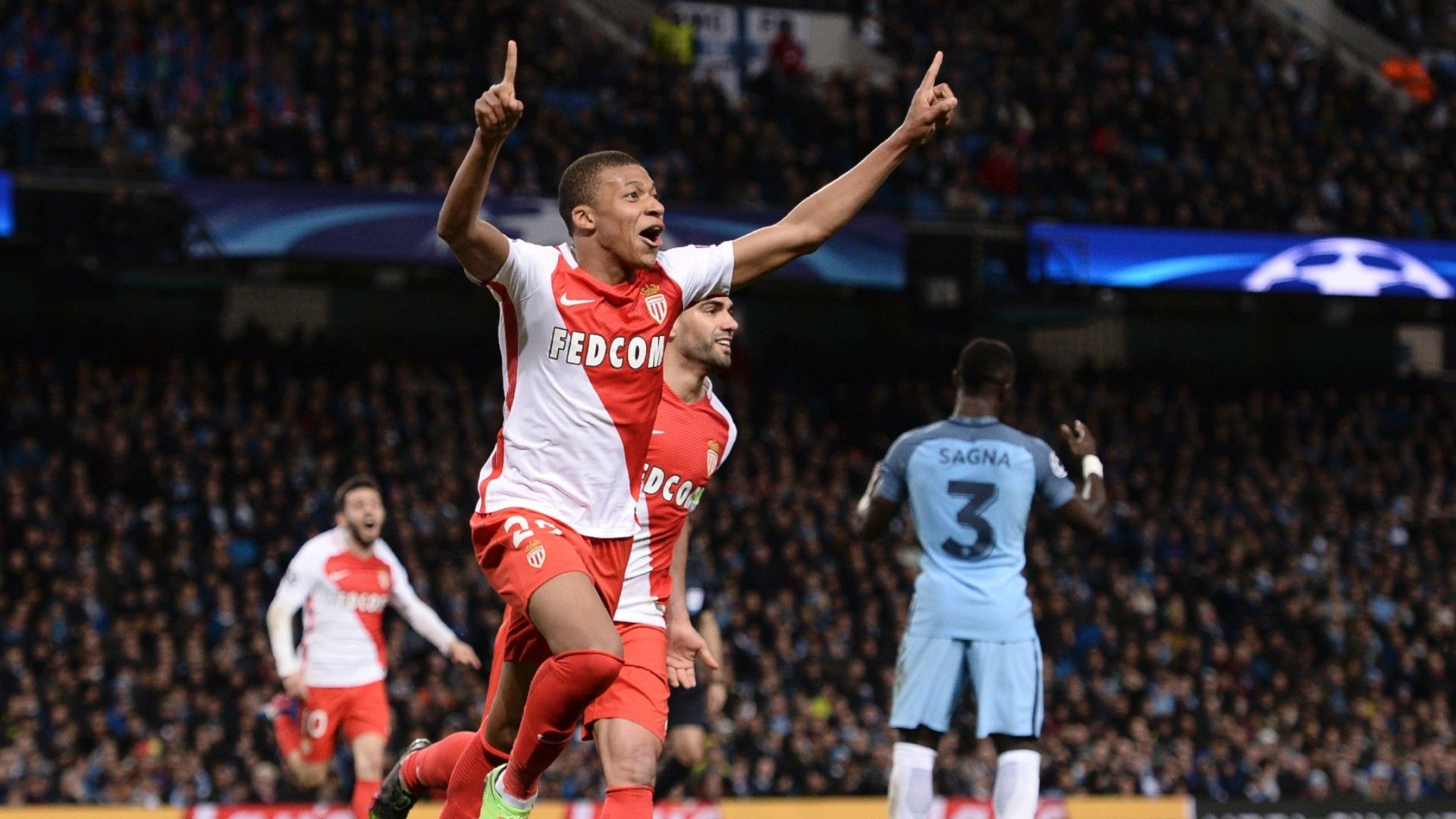 Kylian Mbappe Monaco Manchester City 2017