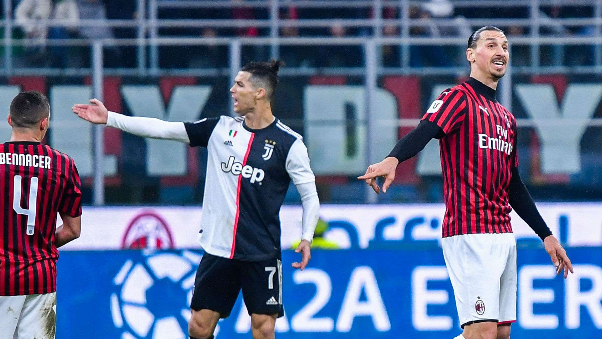 Zlatan Ibrahimovic Cristiano Ronaldo Milan Juventus