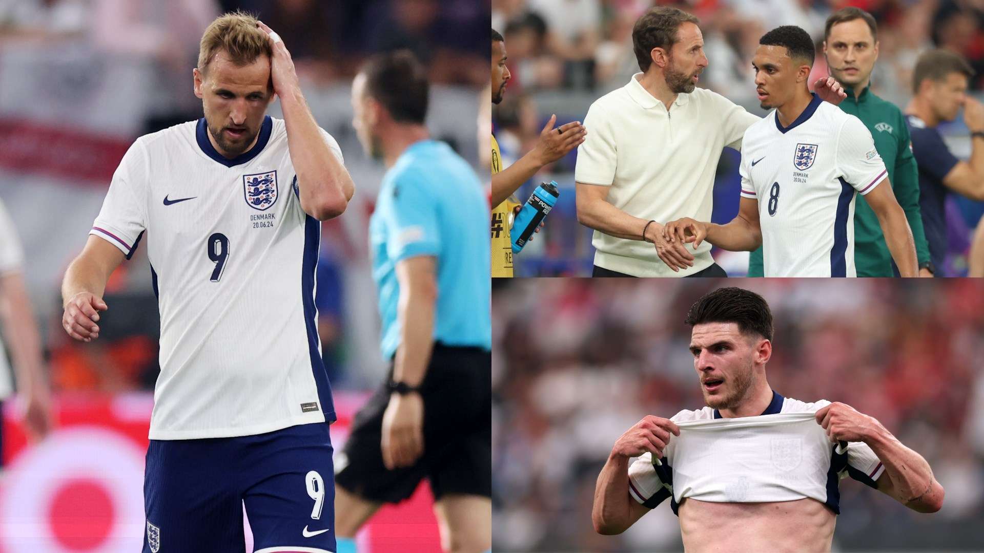 England player ratings vs Denmark: Nowhere near good enough! Error-strewn  Three Lions labour to dismal Euro 2024 draw as Harry Kane, Trent  Alexander-Arnold and Declan Rice fall flat in Frankfurt | Goal.com