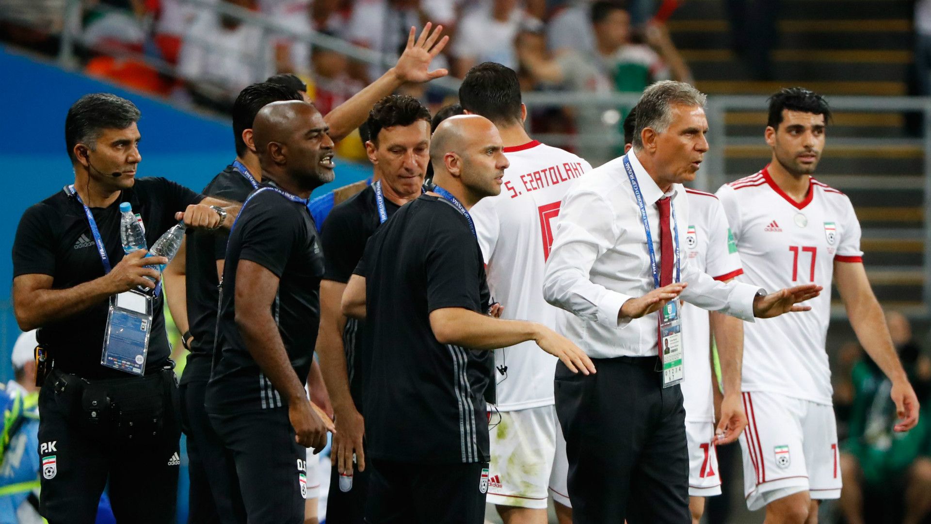 Iran bench vs Portugal World Cup
