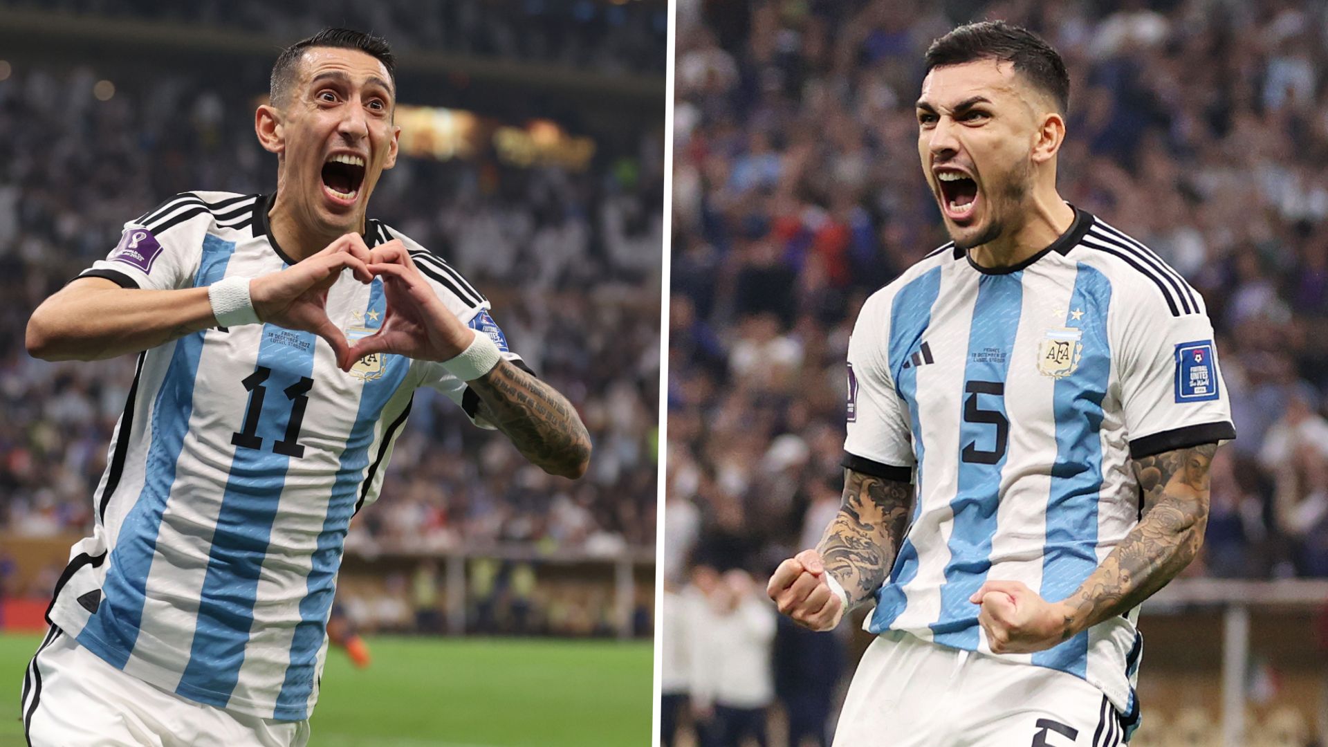 Angel Di Maria Leandro Paredes Argentina